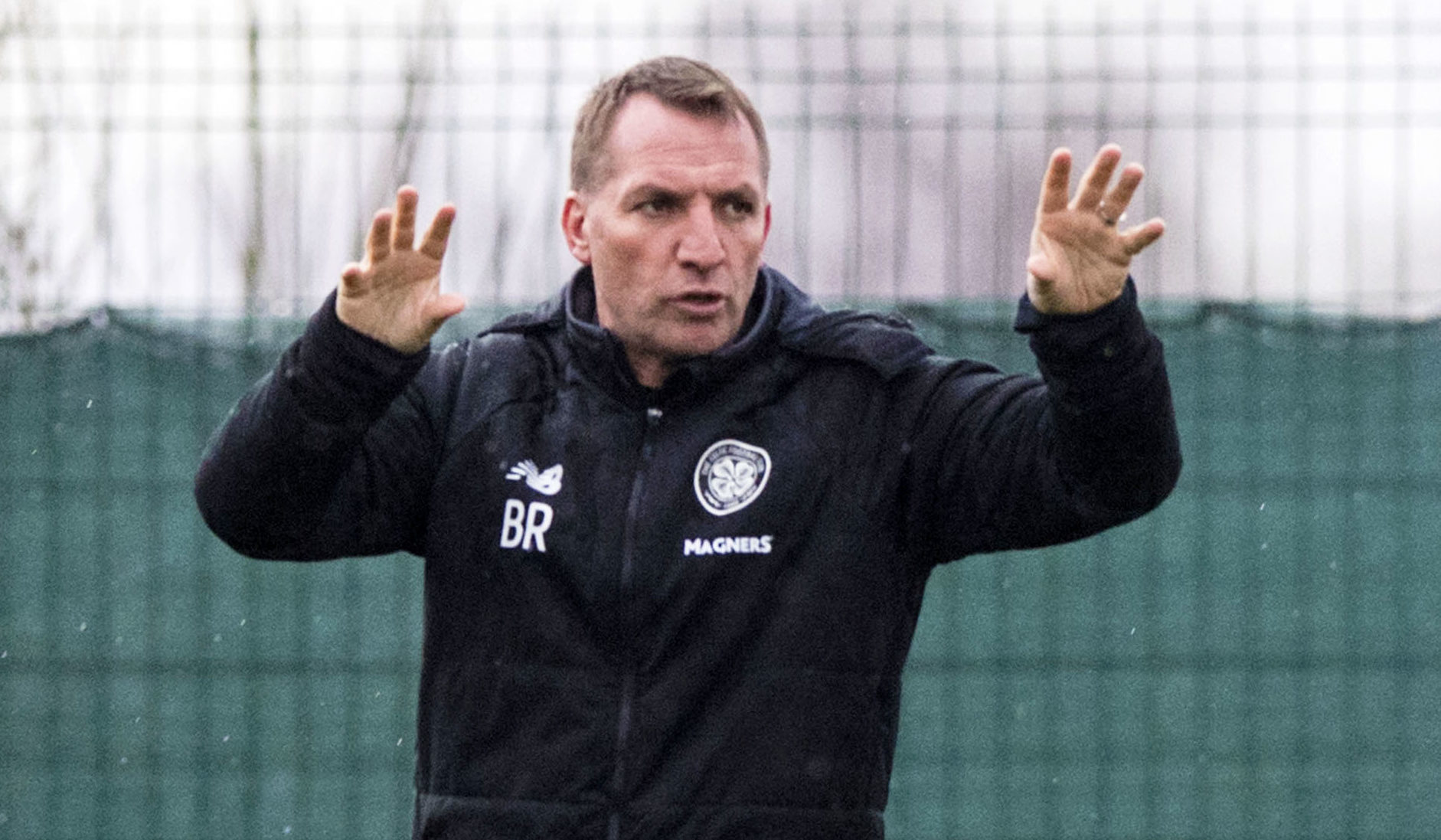 Celtic manager Brendan Rodgers in training (SNS Group / Alan Harvey)