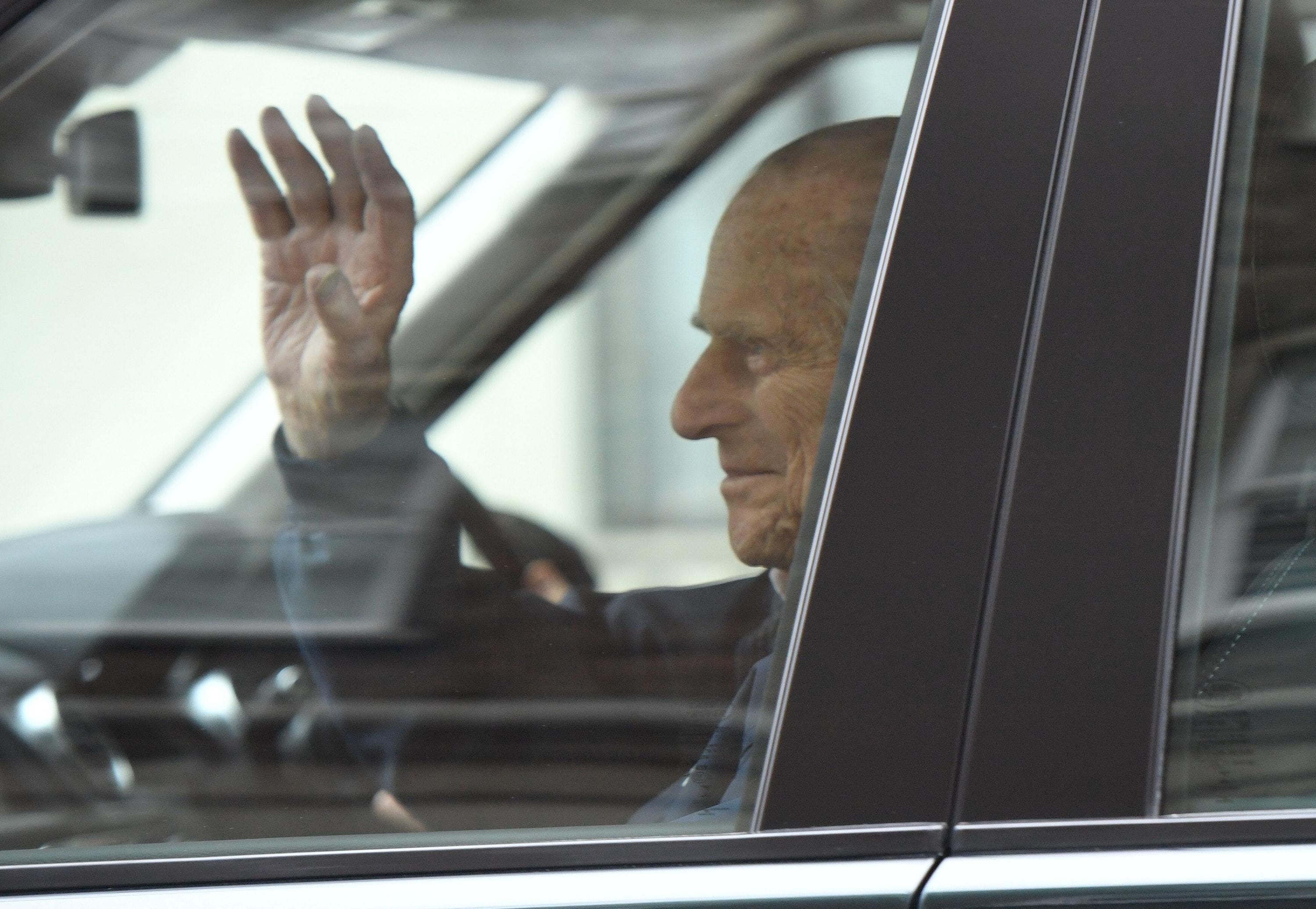 The Duke of Edinburgh leaving the King Edward VII Hospital in London after recovering from a planned surgery last Wednesday to replace his joint with a prosthetic implant (PA)