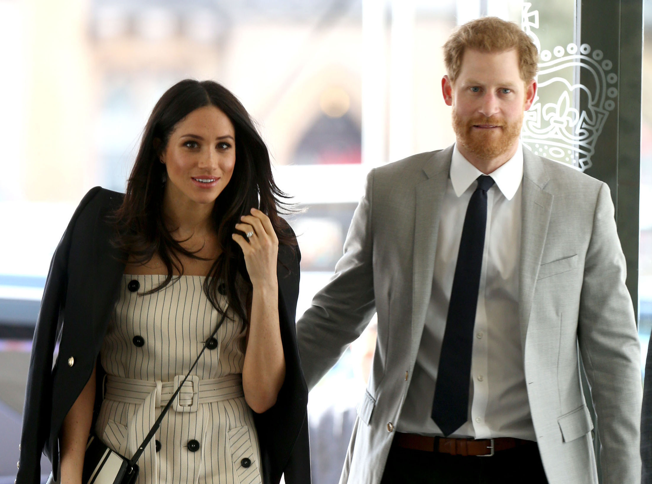 Meghan Markle and Prince Harry arrive at the Queen Elizabeth II Conference Centre in London (Yui Mok/PA)