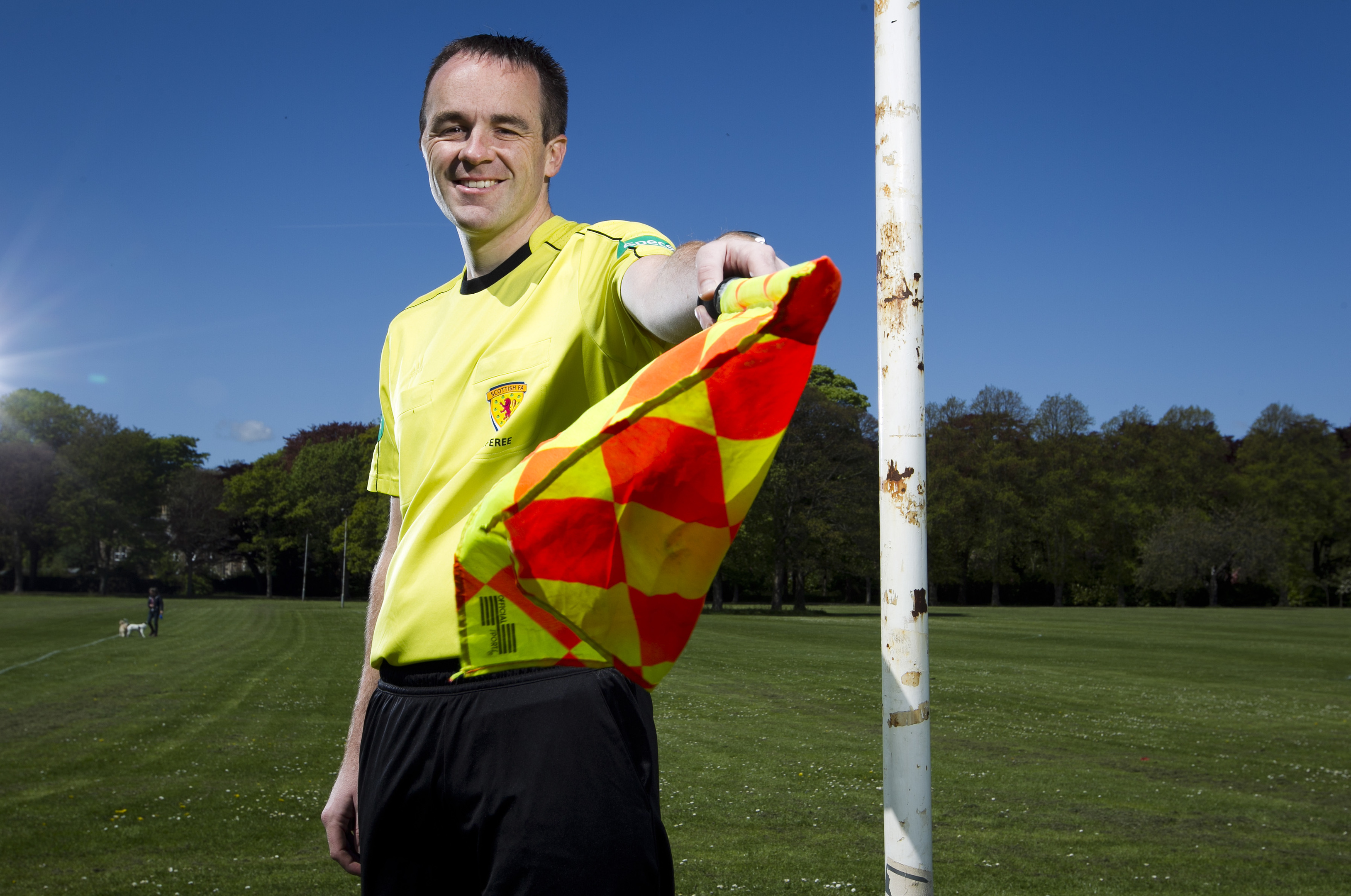 Dougie Potter combines his 30 games a year with his job as a policeman (Andrew Cawley / DC Thomson)