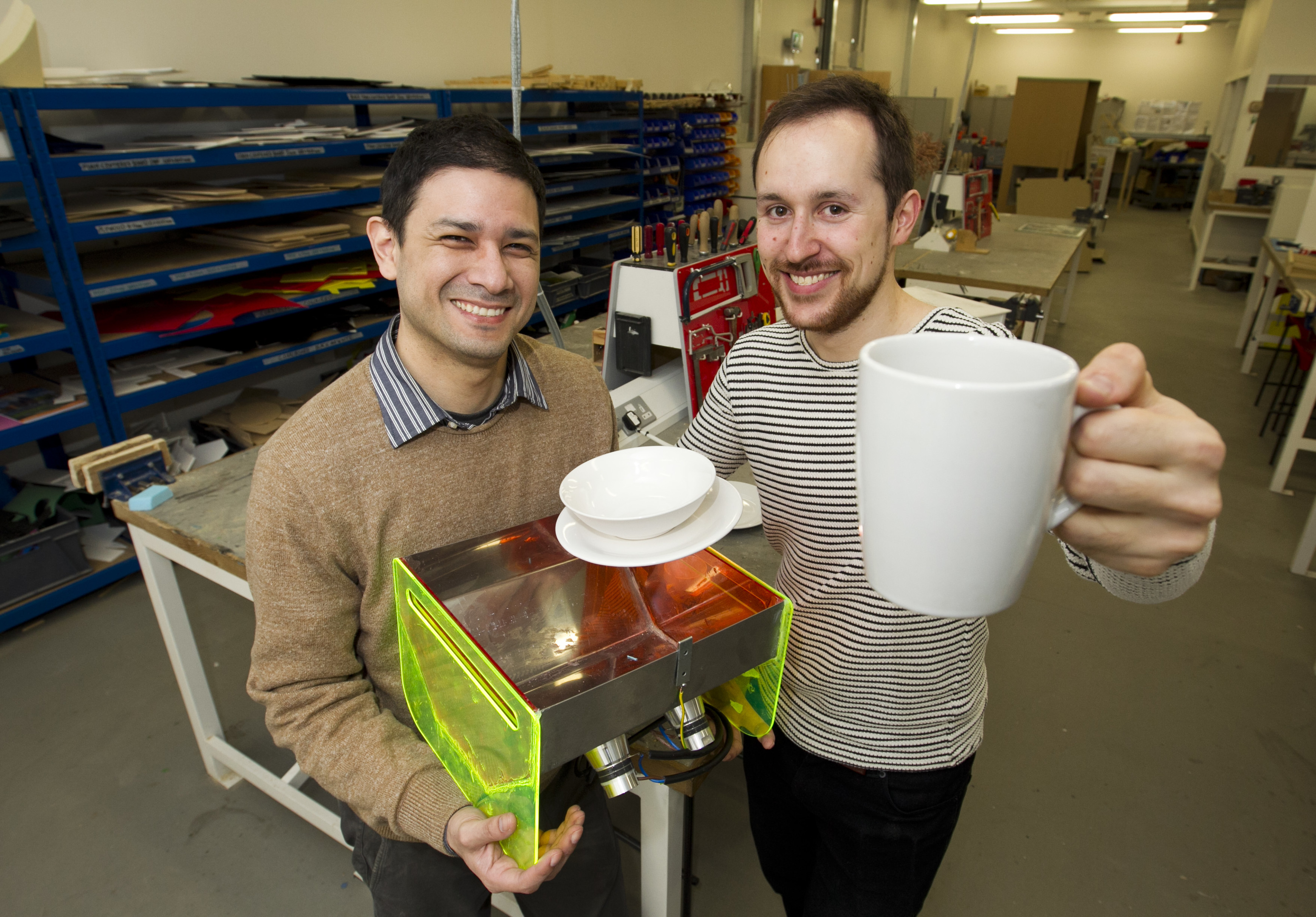 Francisco Carreno and Pierre Guglielmi with their creation (Andrew Cawley / DC Thomson)