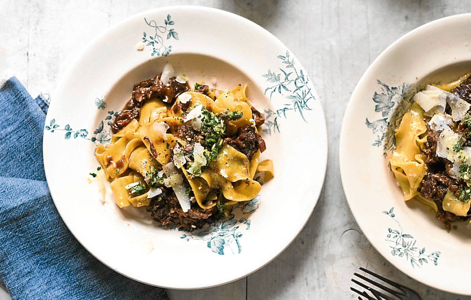 Beef shin ragu from book The Hidden Hut