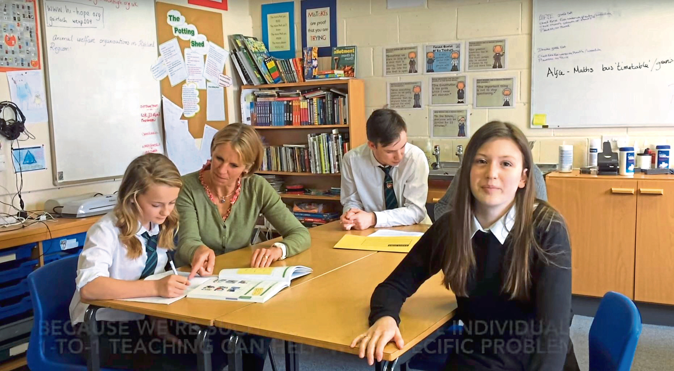 Students at Gairloch high school have shot a video advertising their school to potential head teachers and depute heads