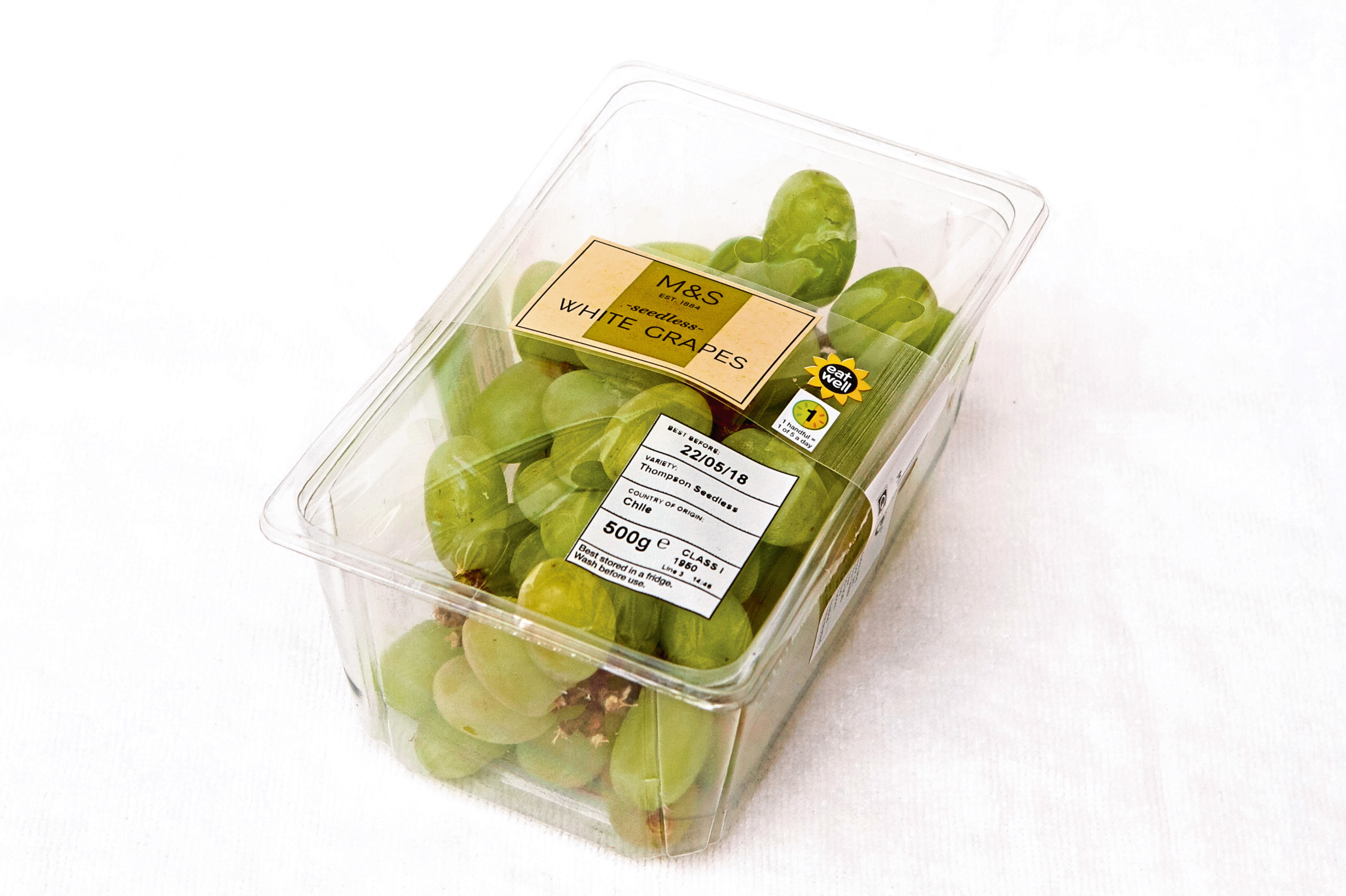 These grapes cost £2.80 in a hospital shop compared to £2.75 on the high street