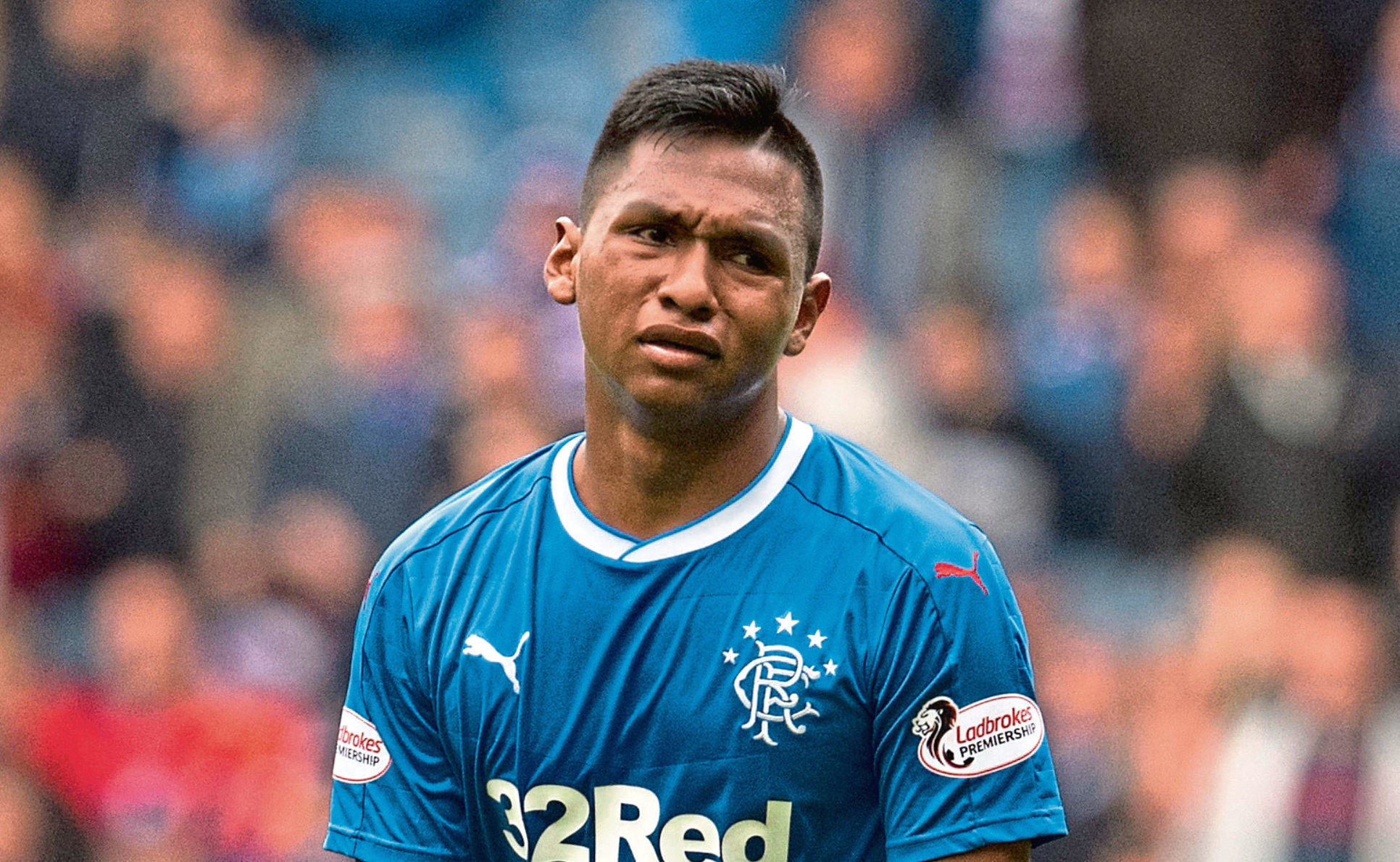 Alfredo Morelos in action for Rangers (SNS Group / Craig Foy)