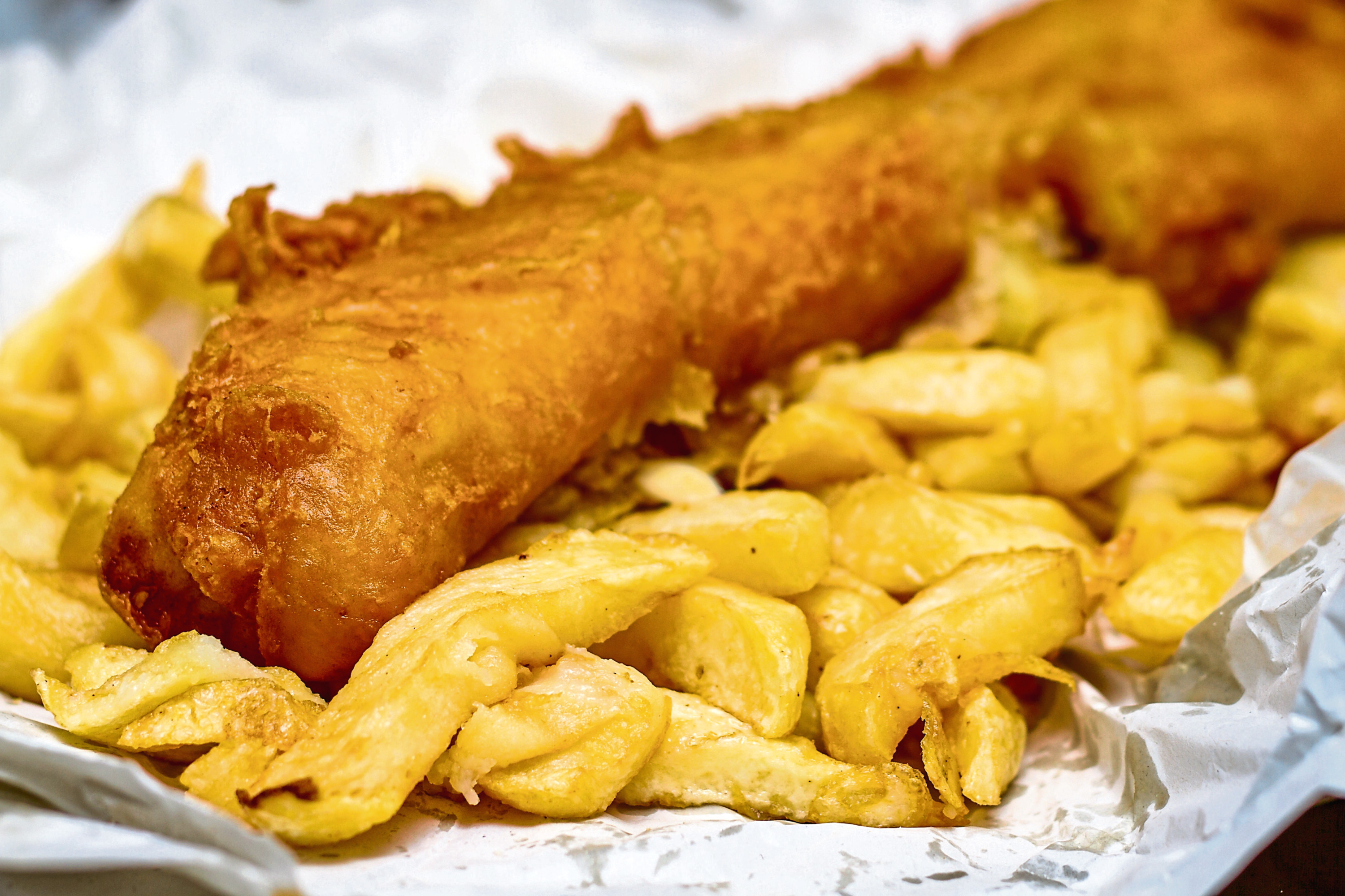 Traditional fish and chips
