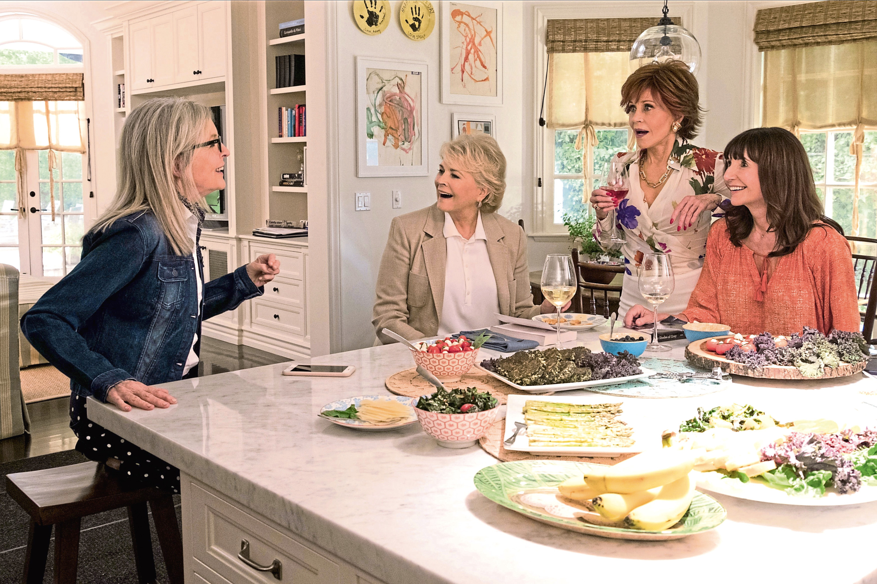 (L-R) Diane Keaton, Candice Bergen, Jane Fonda, Mary Steenburgen in new film Book Club (Paramount Pictures)