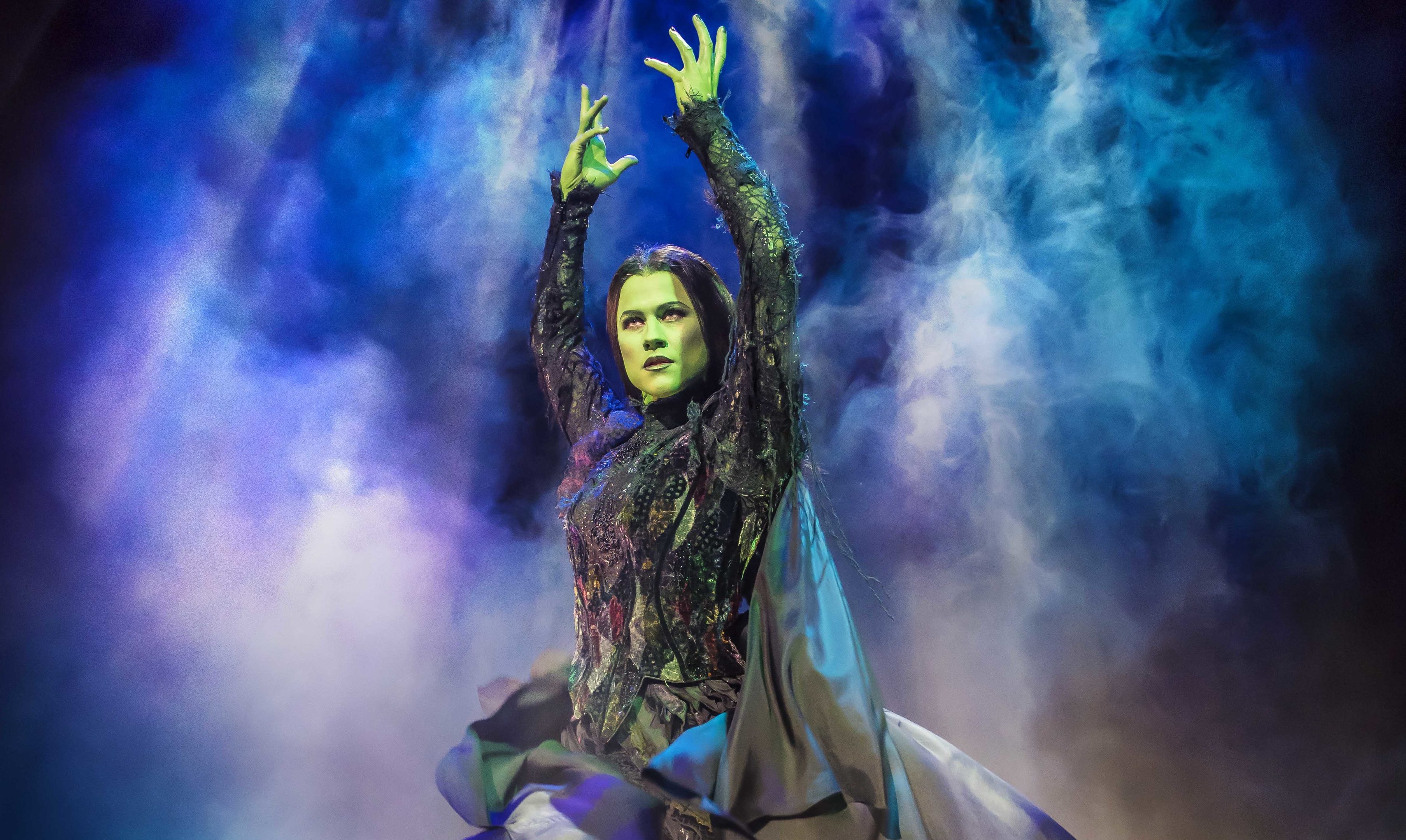 Amy Ross as Elphaba in Wicked