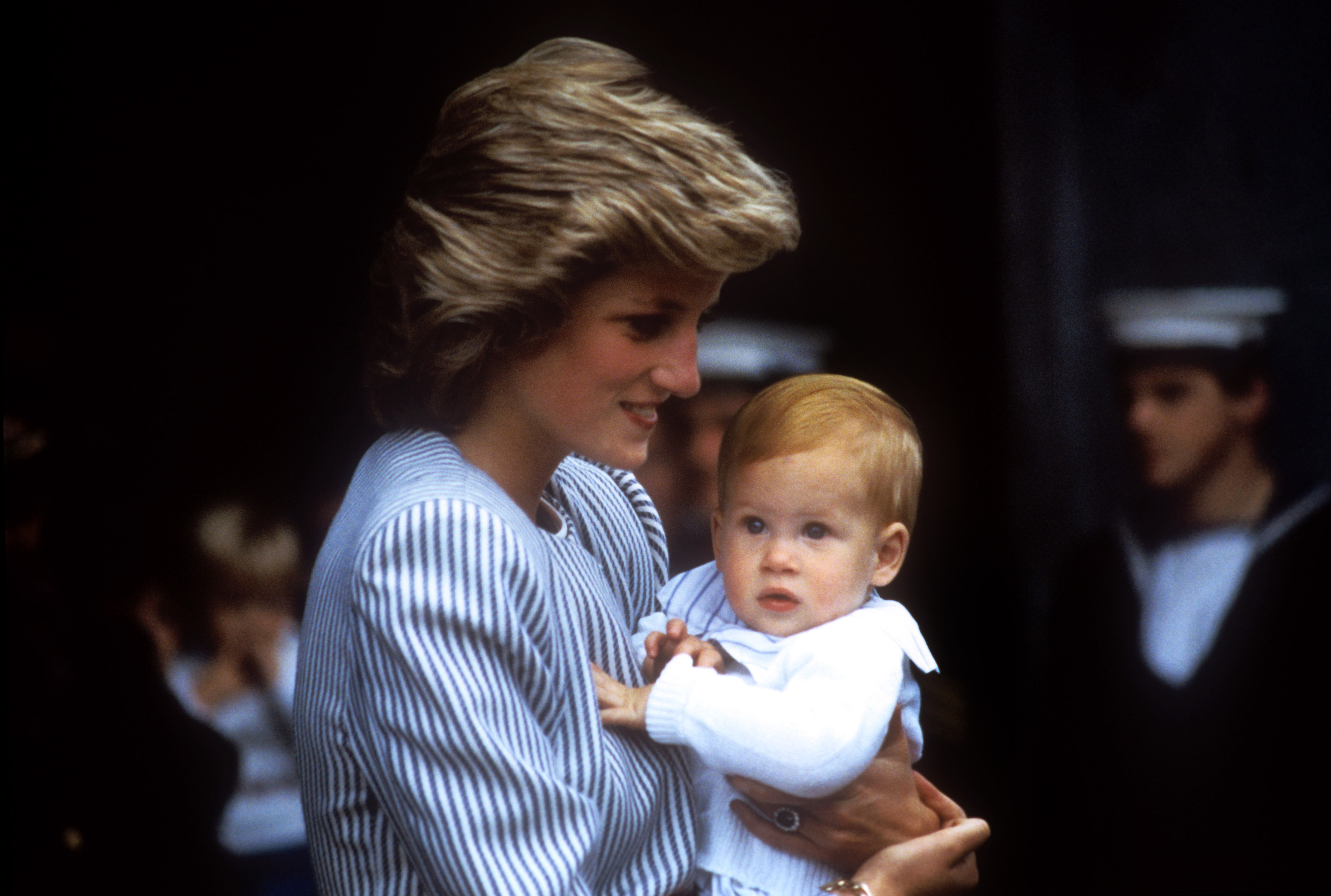 Baby Harry with his mother, Diana, the Princess of Wales, whose life would be tragically cut short in a car accident in Paris in 1997 (PA)