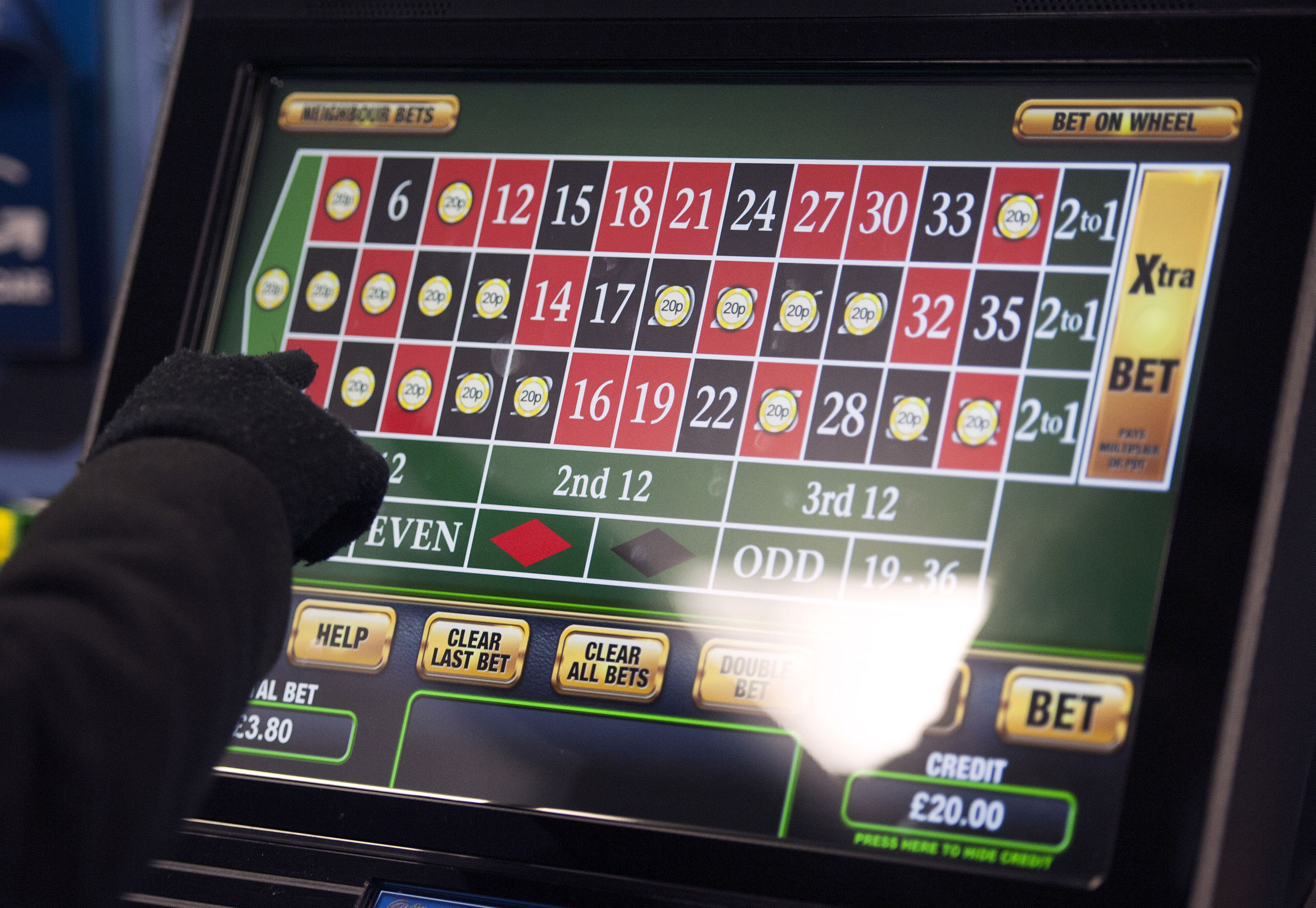 A gambling machine (Daniel Hambury/PA Wire)