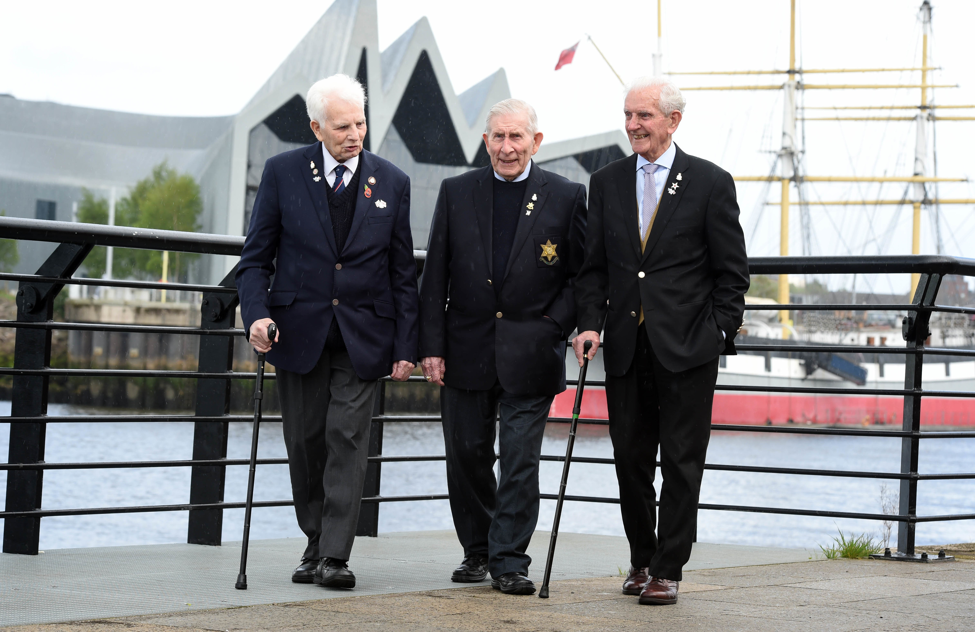 The three veterans in Glasgow (Poppyscotland 2018)