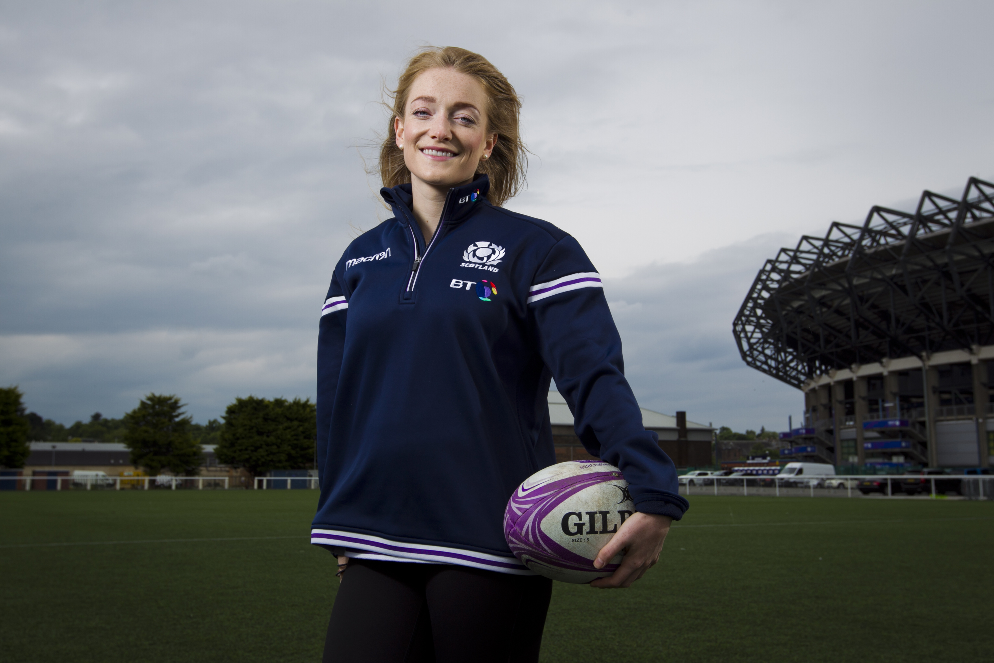 Referee Hollie Davidson at Murrayfield (Andrew Cawley / DC Thomson)