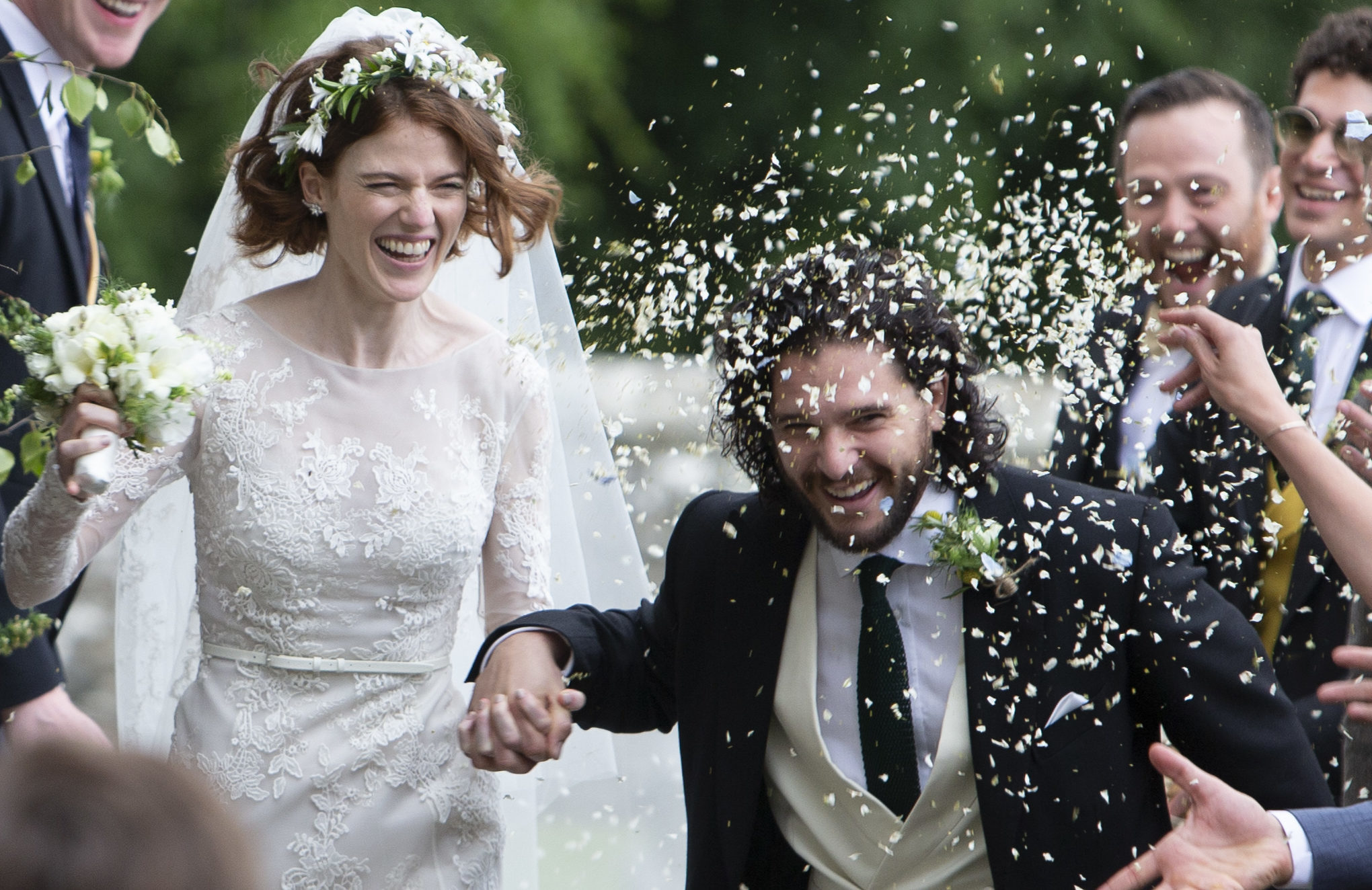 The happy couple after the ceremony (Ross Johnston/Newsline Media)