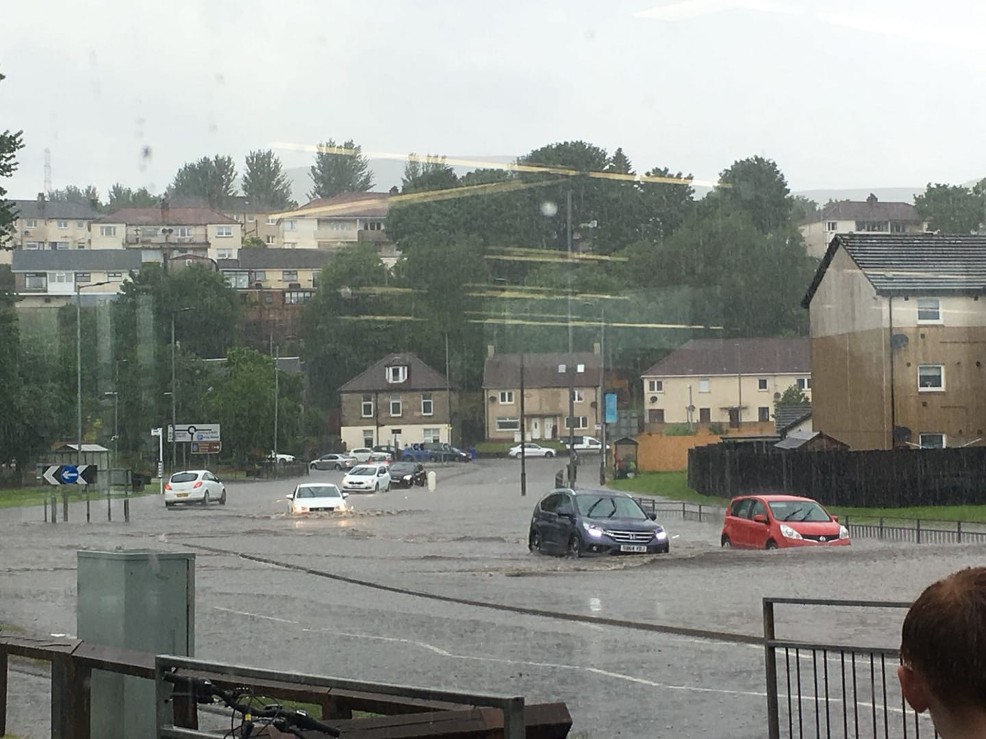 Flooding in Kilsyth (Colin Levey / Twitter)