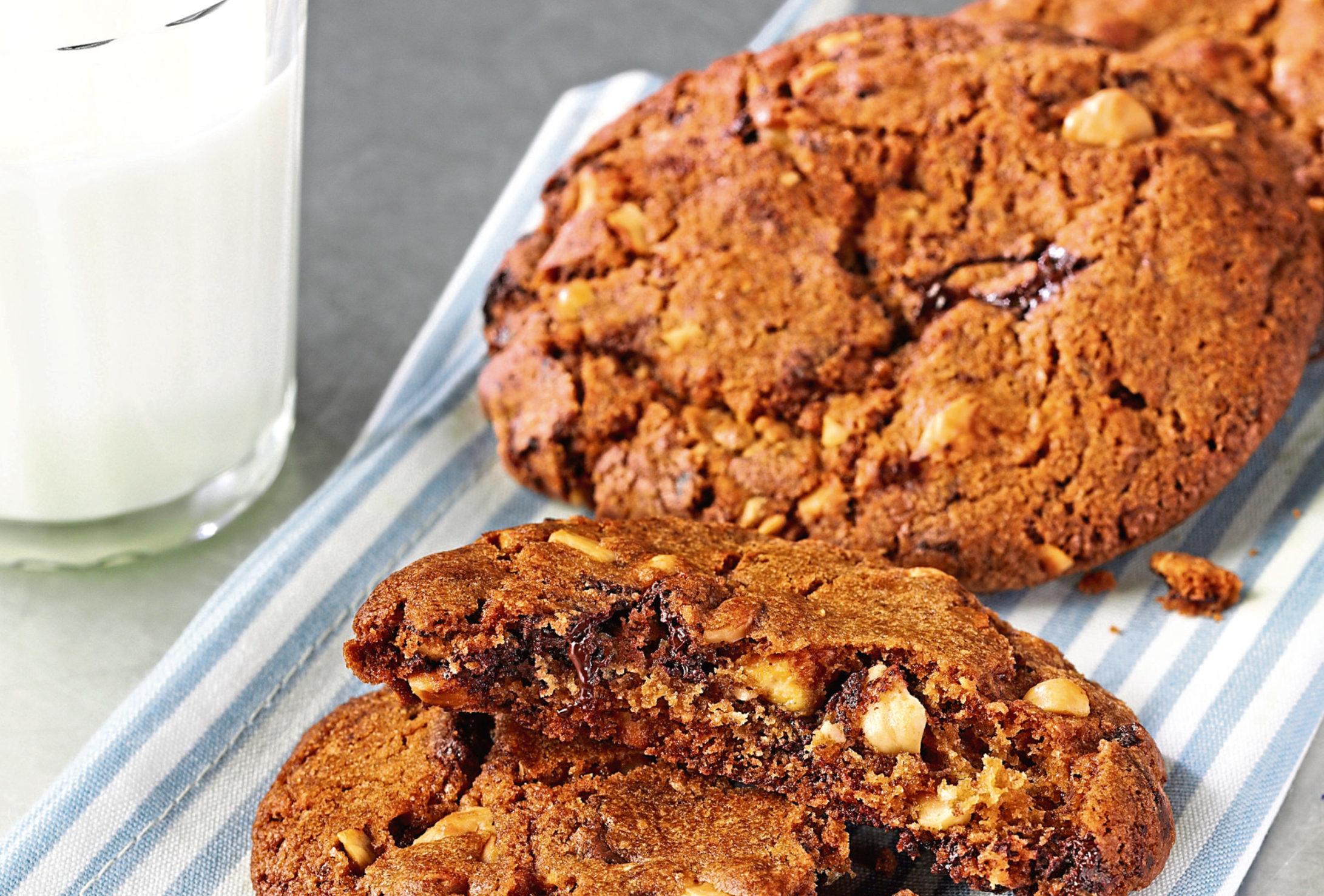 Triple chocolate and hazelnut cookies recipe from Tate & Lyle