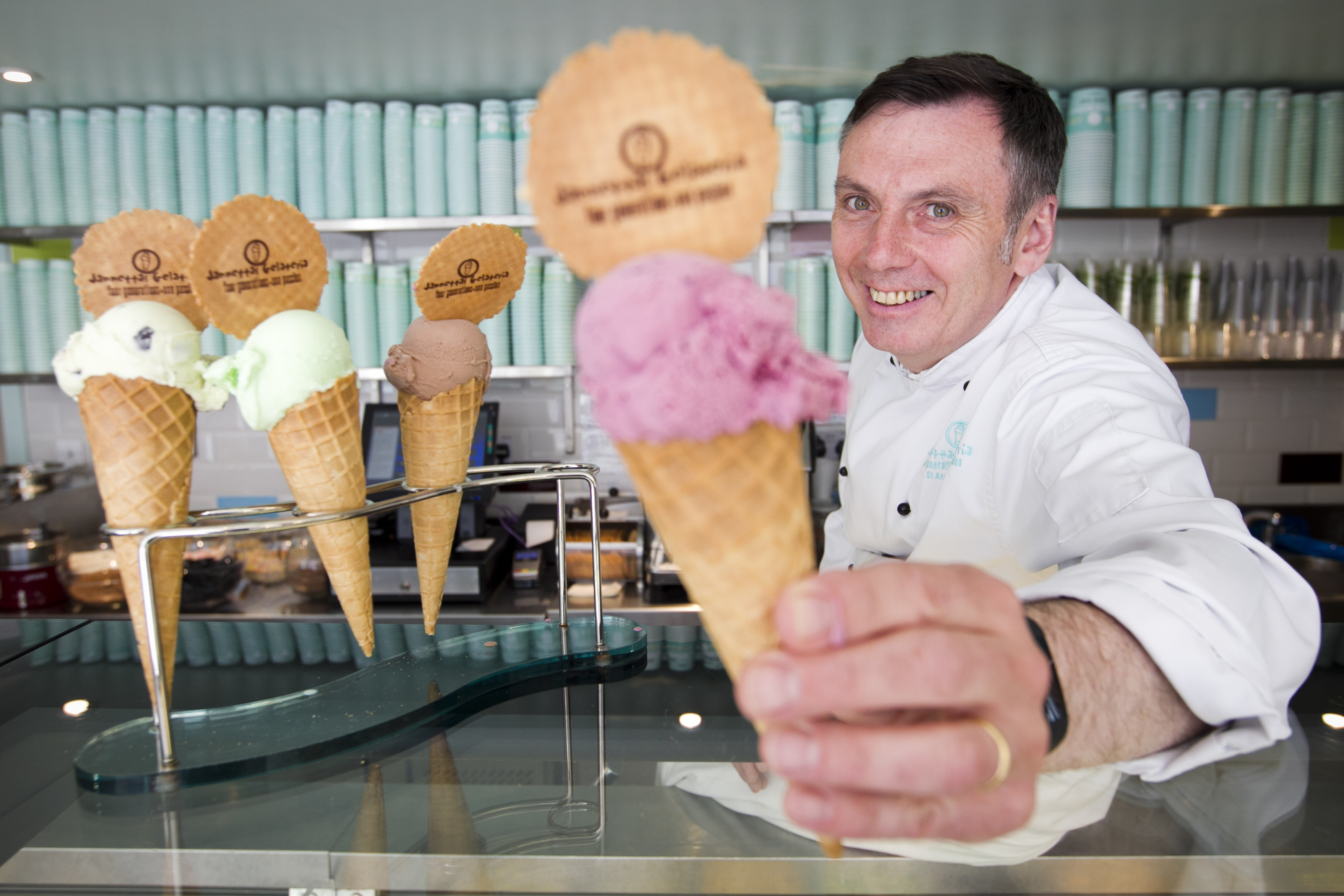 Jannetta's ice cream parlour owner Owen Hazel (Andrew Cawley / DC Thomson)