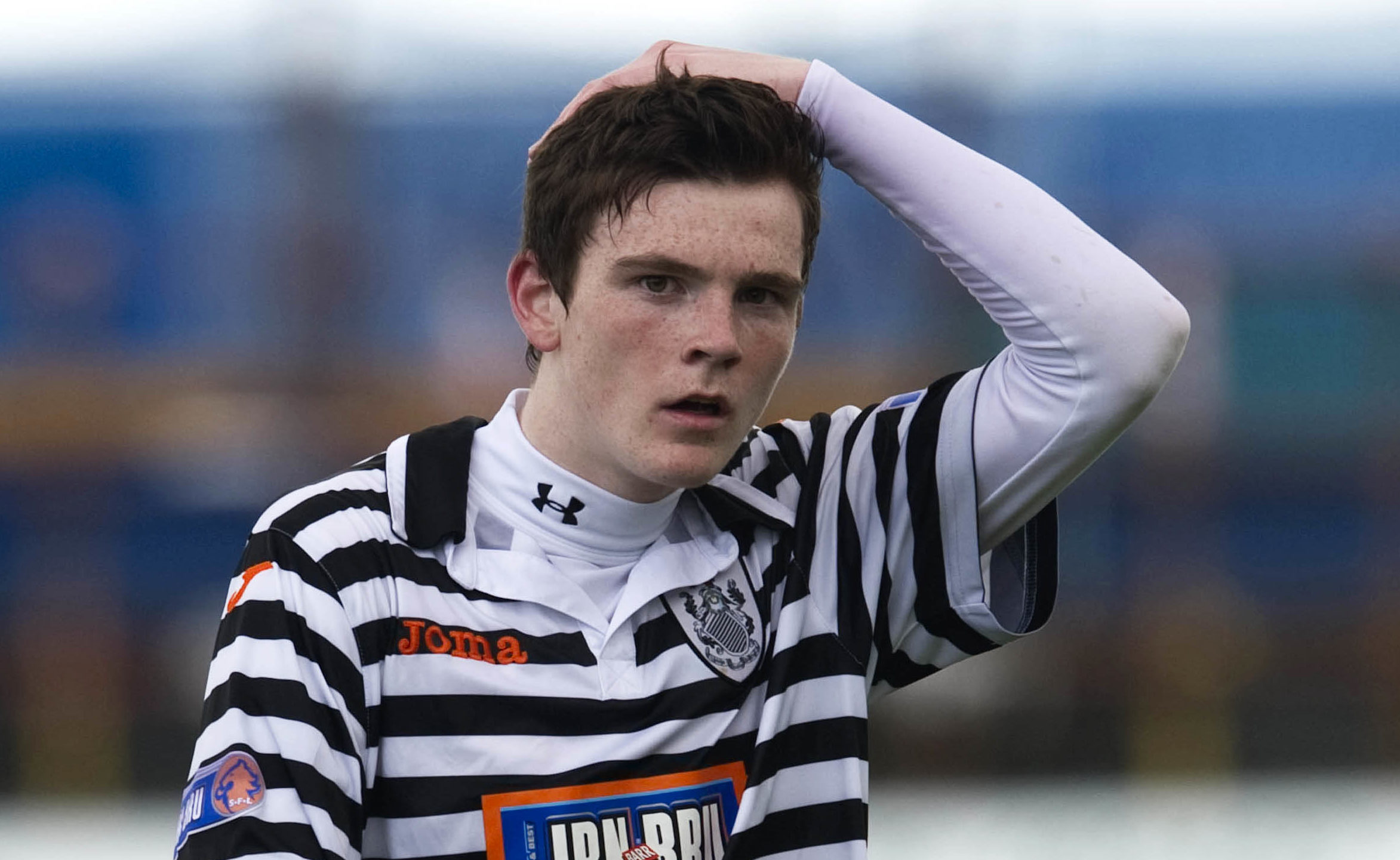 Andrew Robertson in action for Queen's Park (SNS Group)