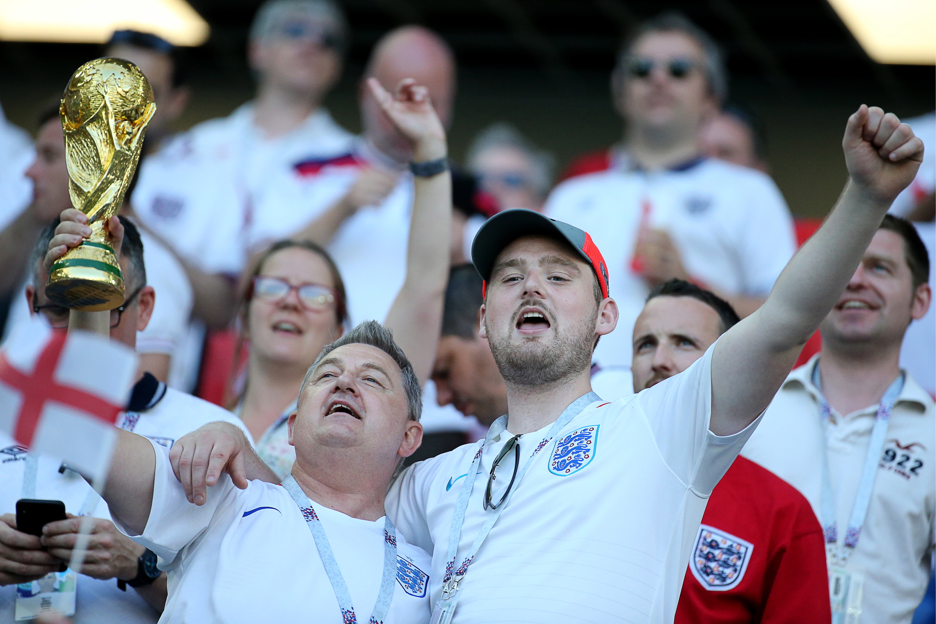 England supporters in Russia  (Peter KovalevTASS via Getty Images)
