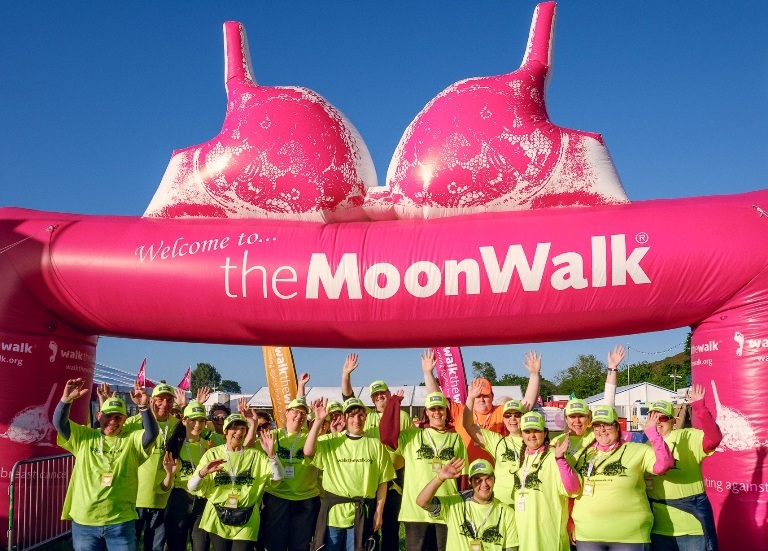 The MoonWalk event takes place on Saturday night into Sunday morning