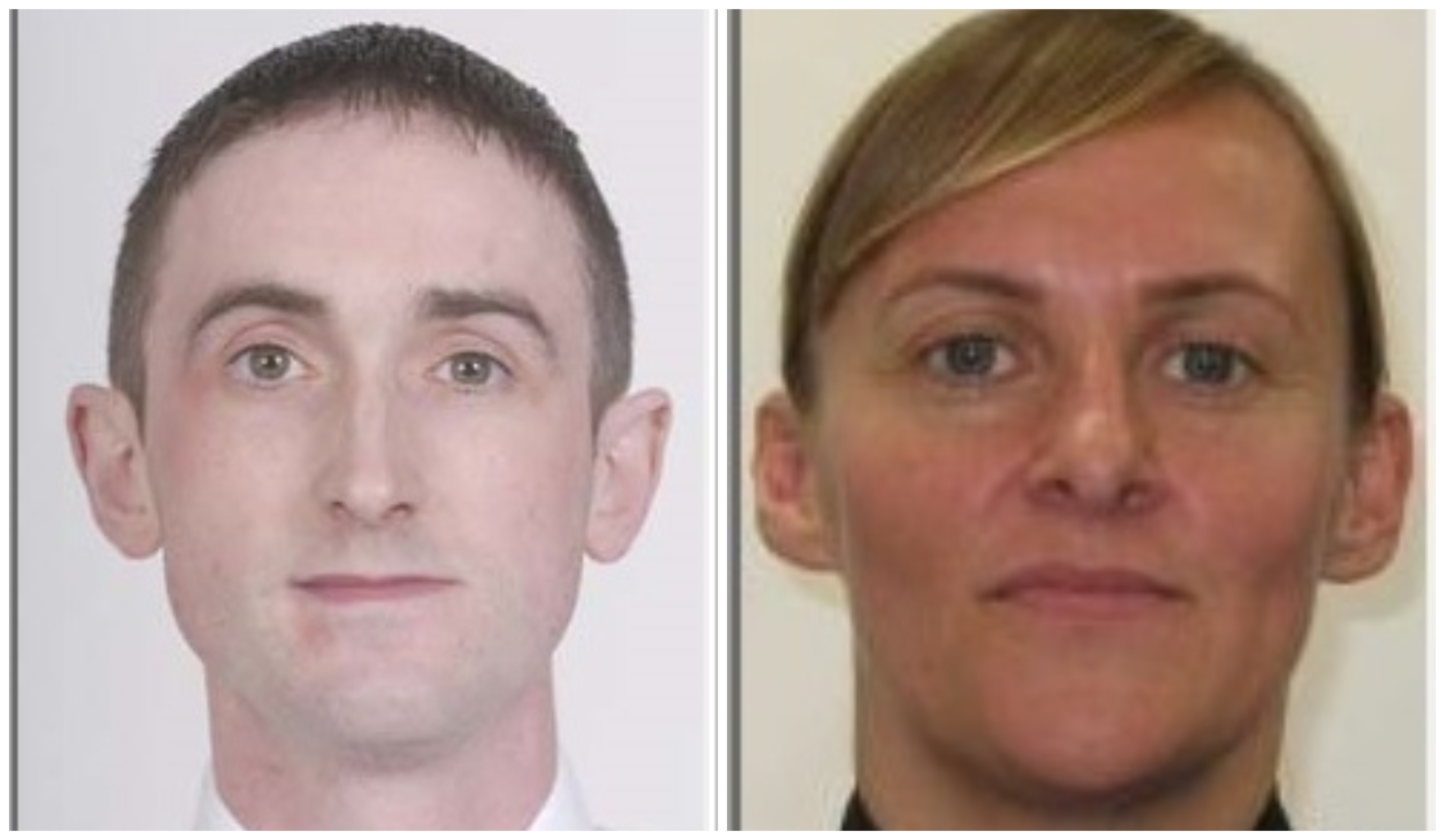 PC Kenny MacKenzie and PC Laura Sayer (Police Scotland / PA Wire)