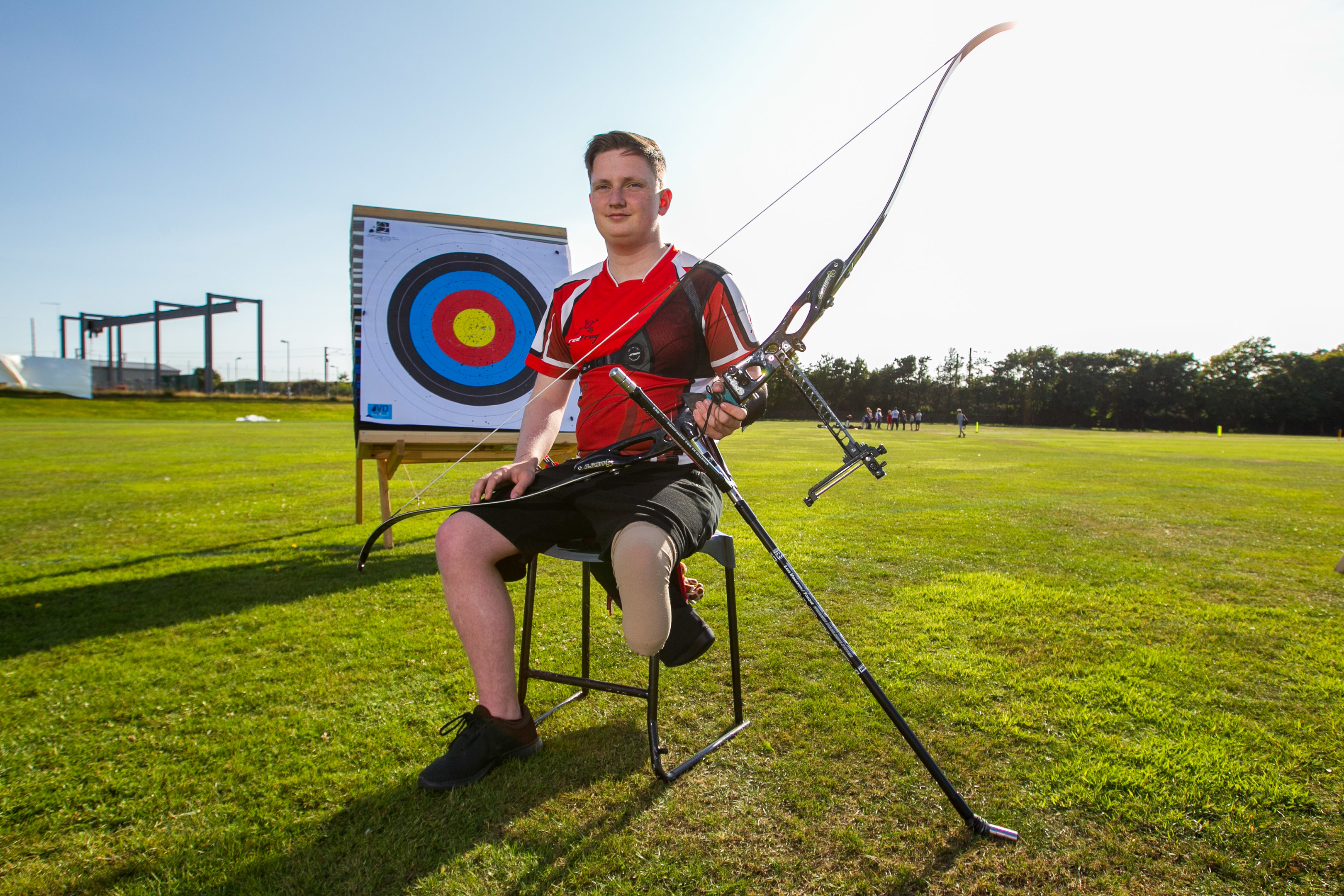 Cameron Radigan had cancer when he was very young, and although completely recovered, his leg became progressively useless. So he persuaded doctors to amputate it. He is determined to live life to the full and is a national level archer.