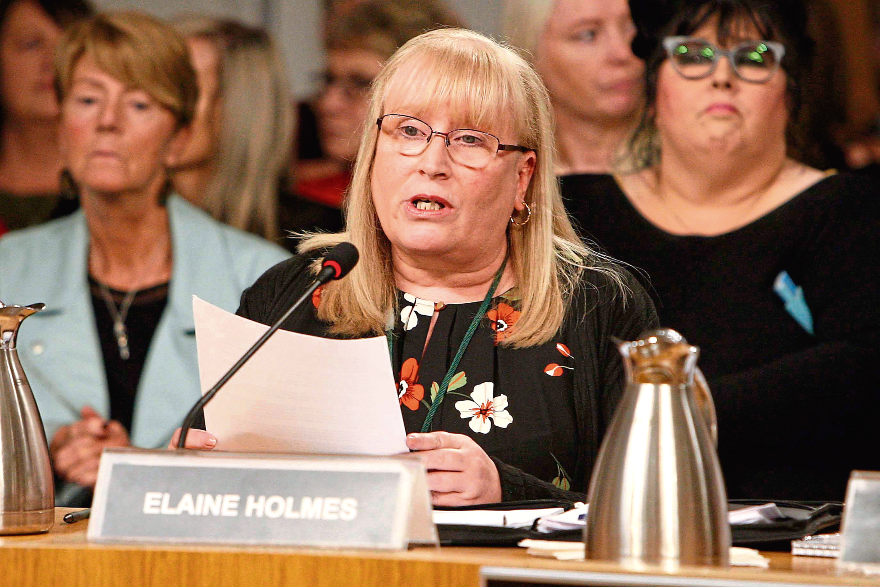 Campaigner Elaine Holmes (Andrew Cowan/Scottish Parliament)