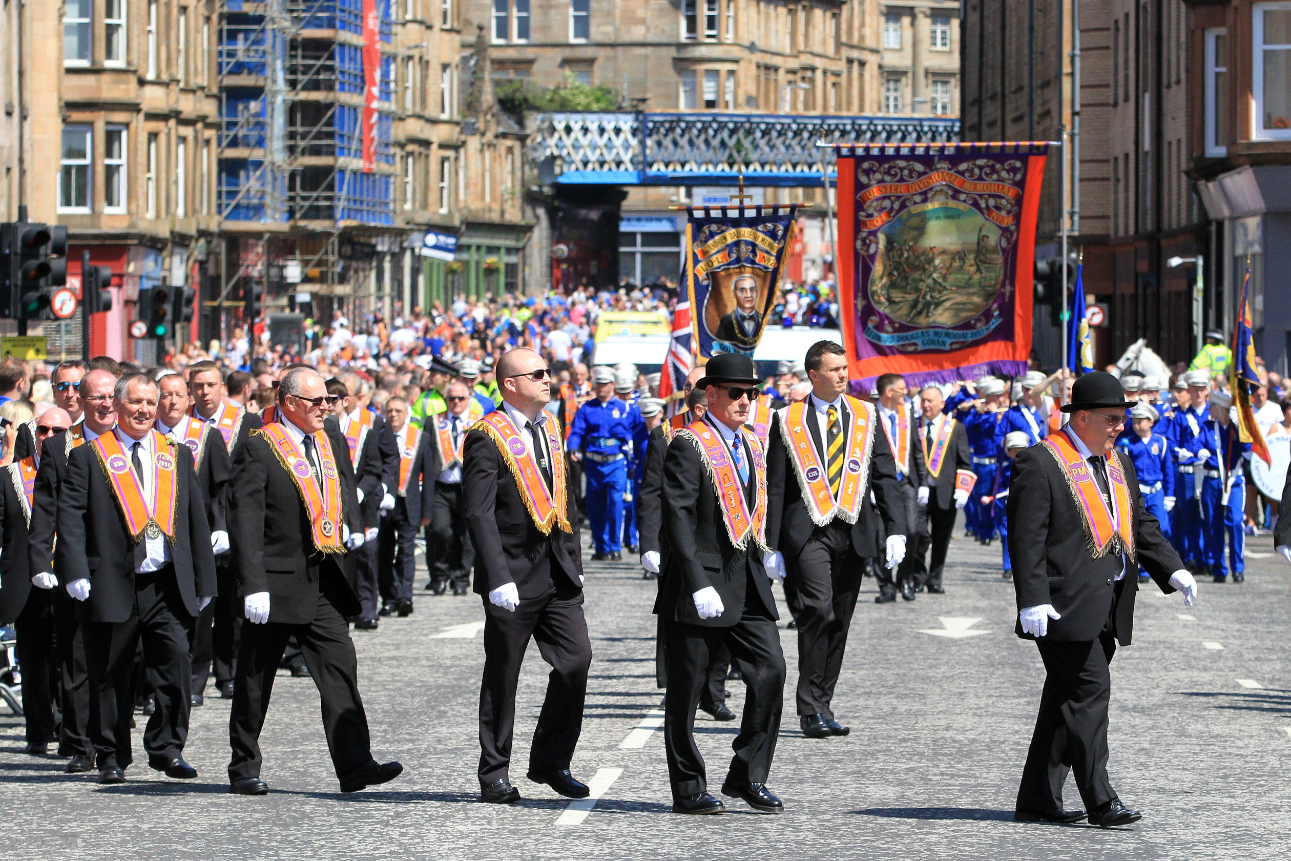 An Orange Order march in Glasgow (Barrie Marshall / DC Thomson)