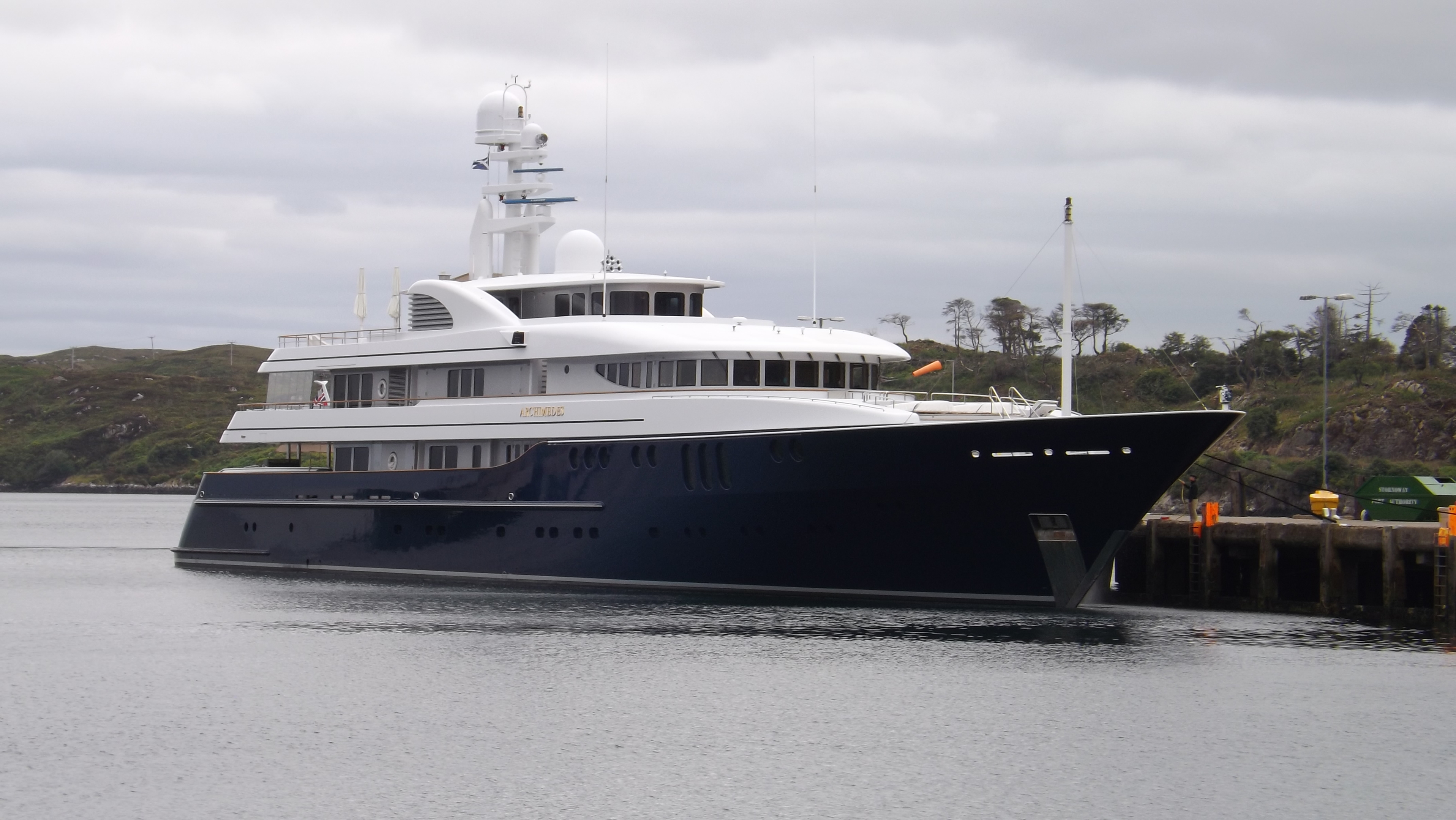 Simons’ vessel, Archimedes, has been seen sailing the west coast (Mike Merritt)