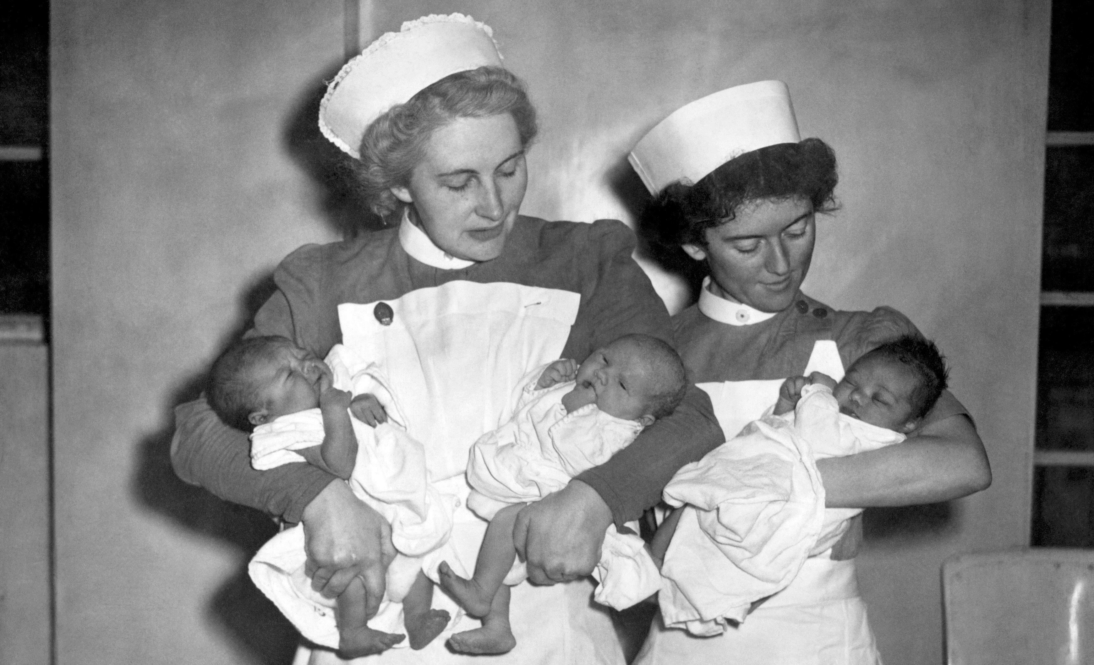 The first babies born under the NHS, 1948 (PA Archive)
