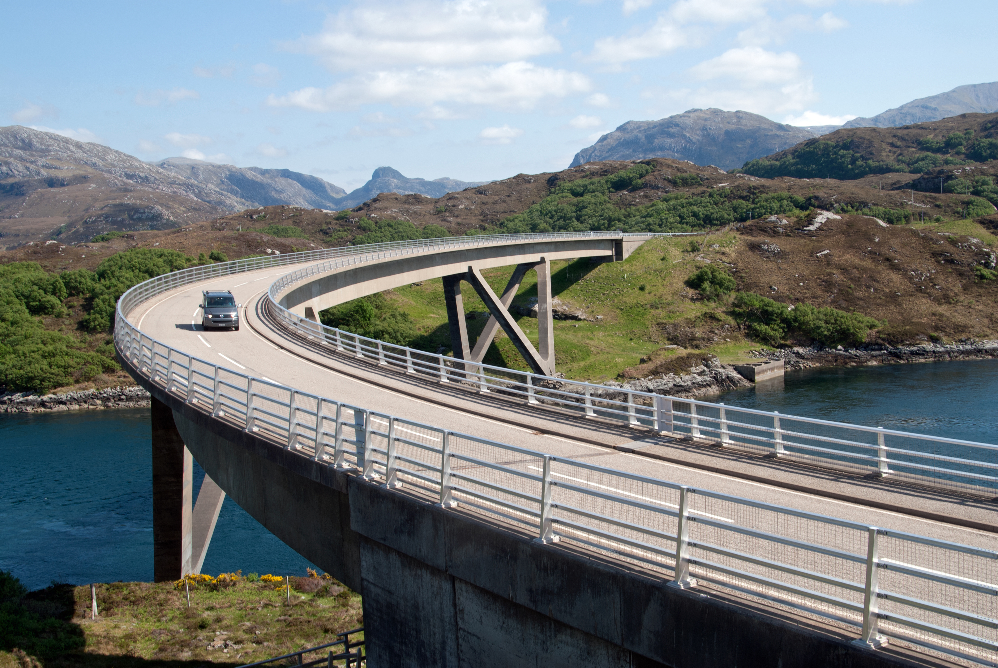 Kylesku Bridge on the North Coast 500.