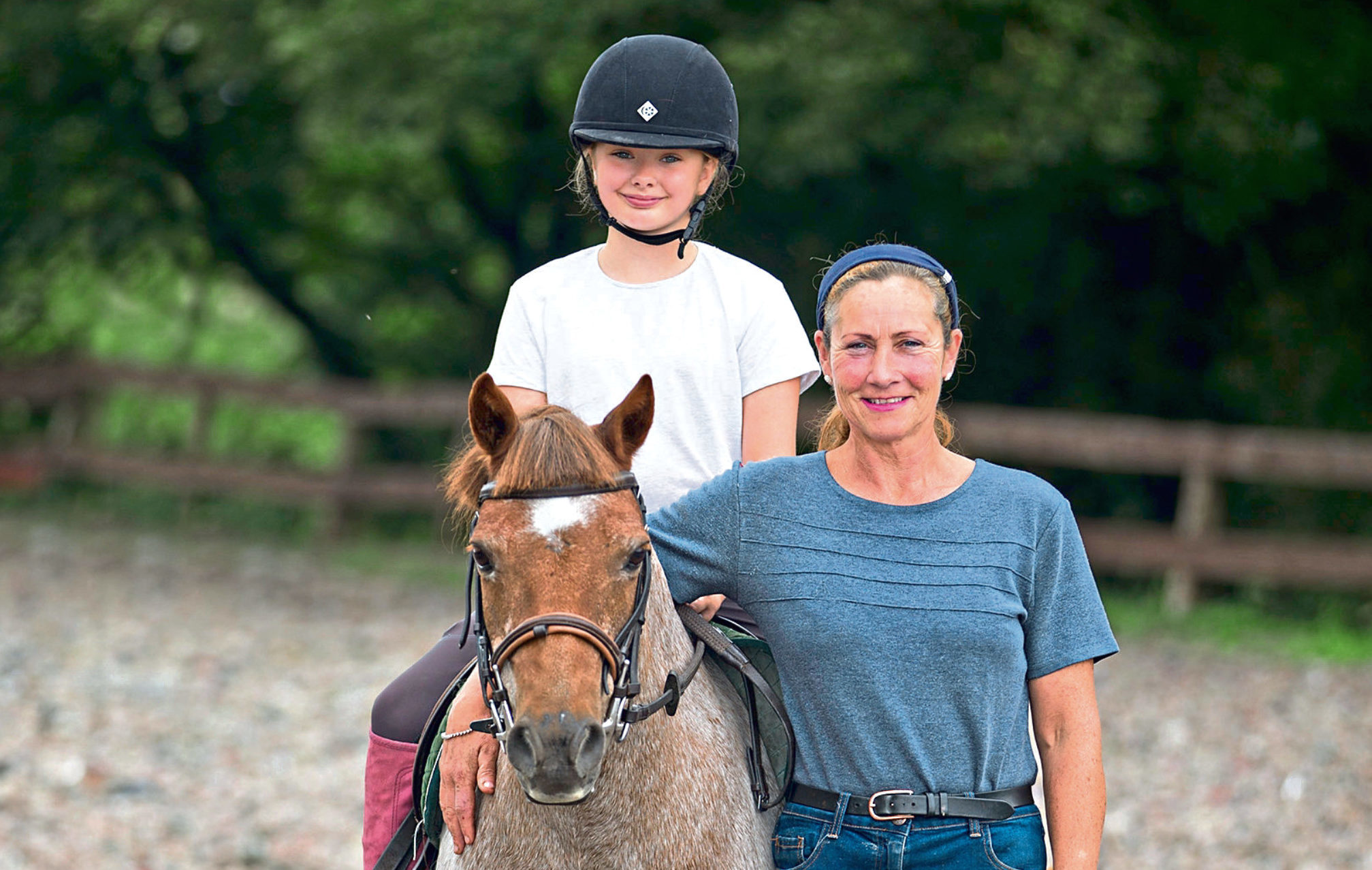 Owner Patricia with Chico and 12-year-oldRebecca Gilbride (Mick McGurk)