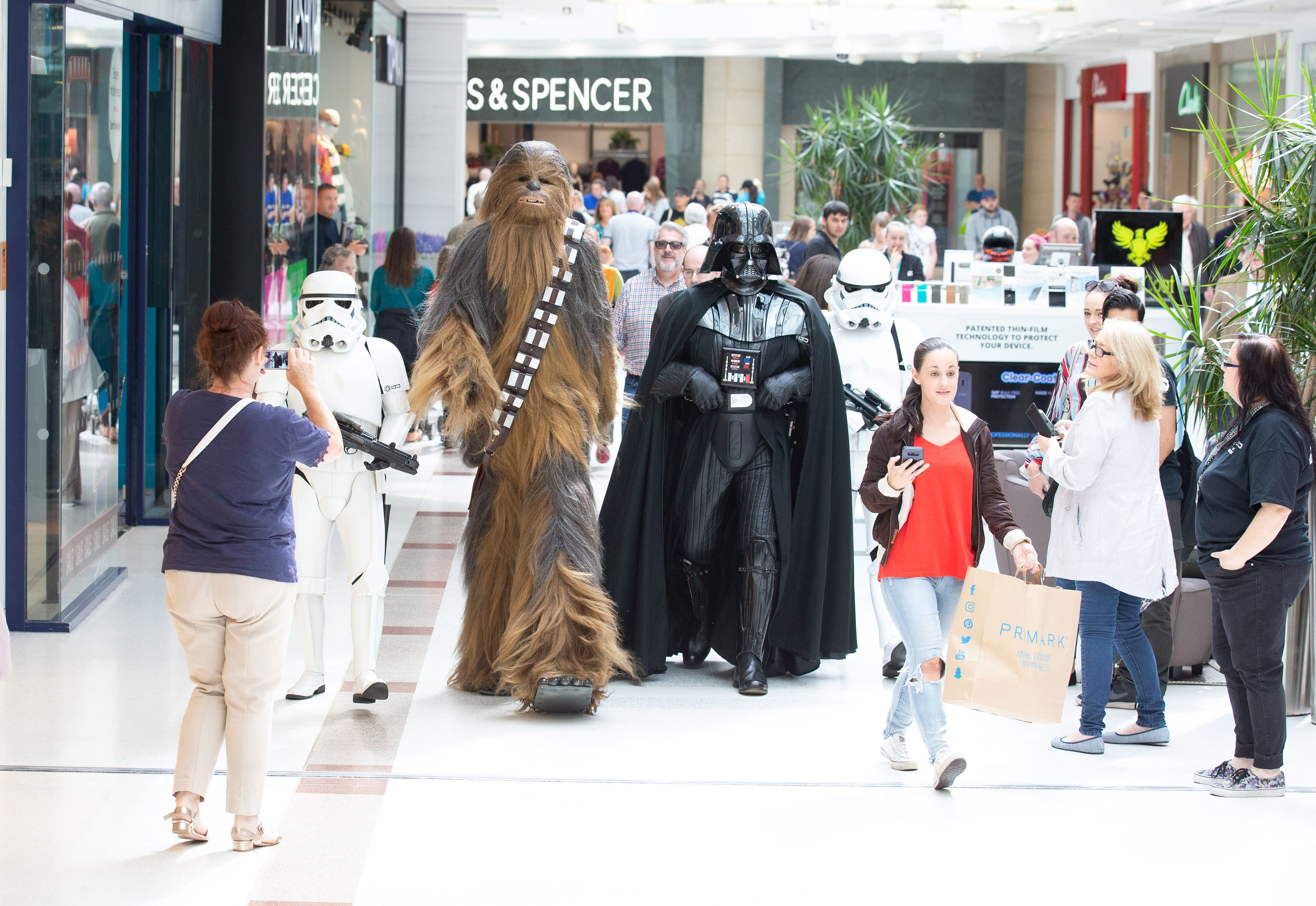 Star Wars Characters go on a Shopping trip at intu Braehead (Mark F Gibson / Gibson Digital)