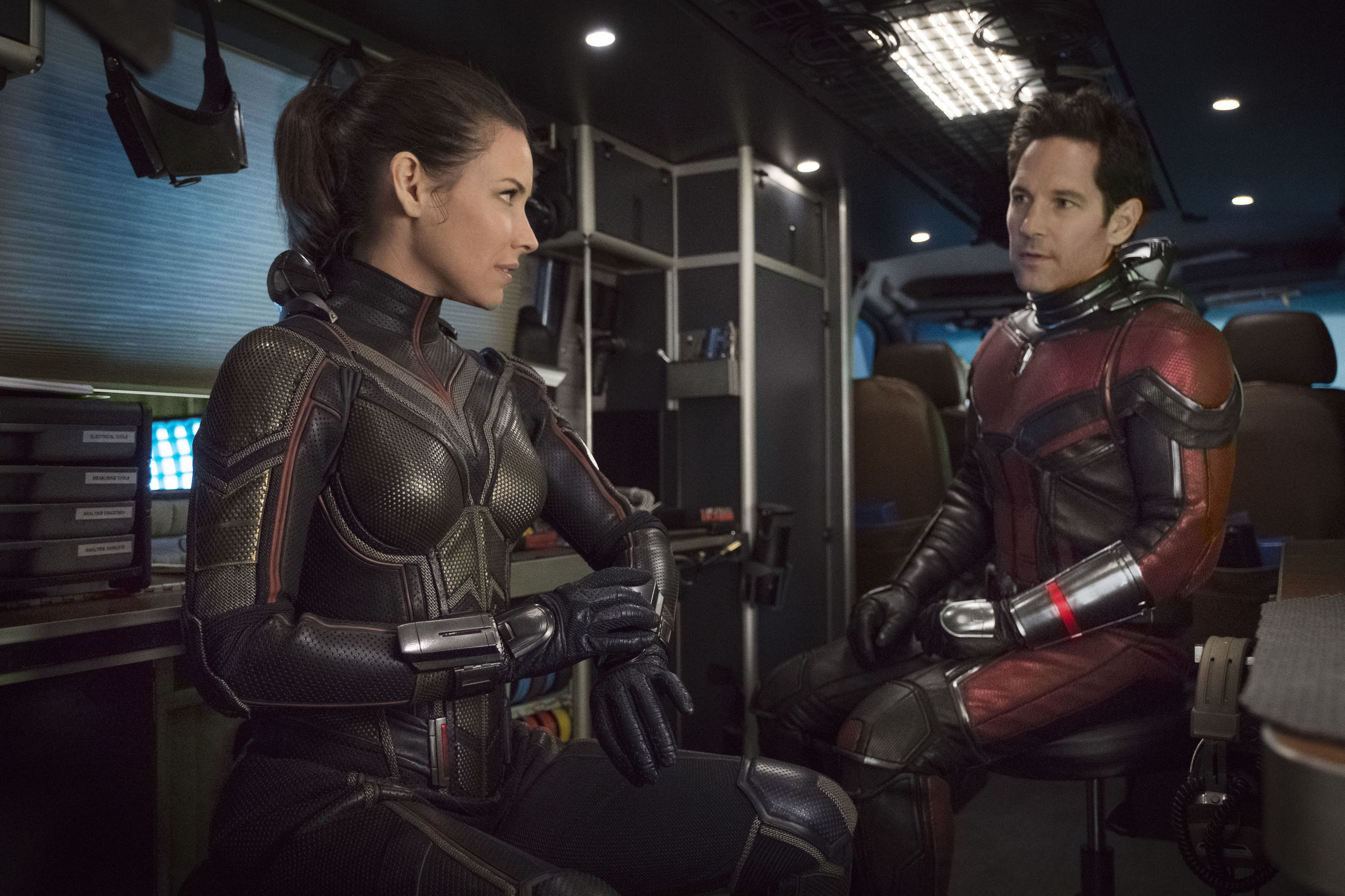 Evangeline Lilly as Hope van Dyne/The Wasp and Paul Rudd as Scott Lang/Ant-Man (PA Photo/Marvel Studios/Ben Rothstein)