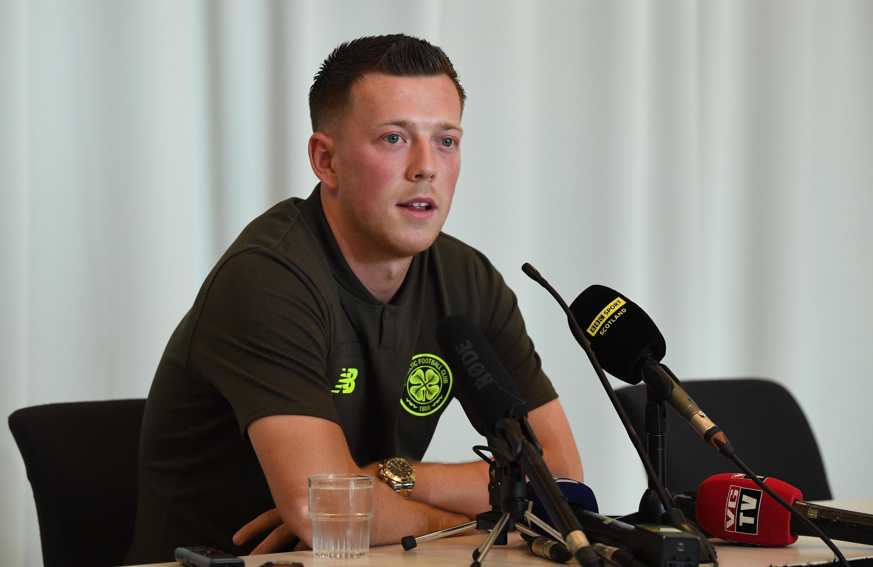 Celtic's Callum McGregor speaks to the press (SNS Group / Craig Williamson)