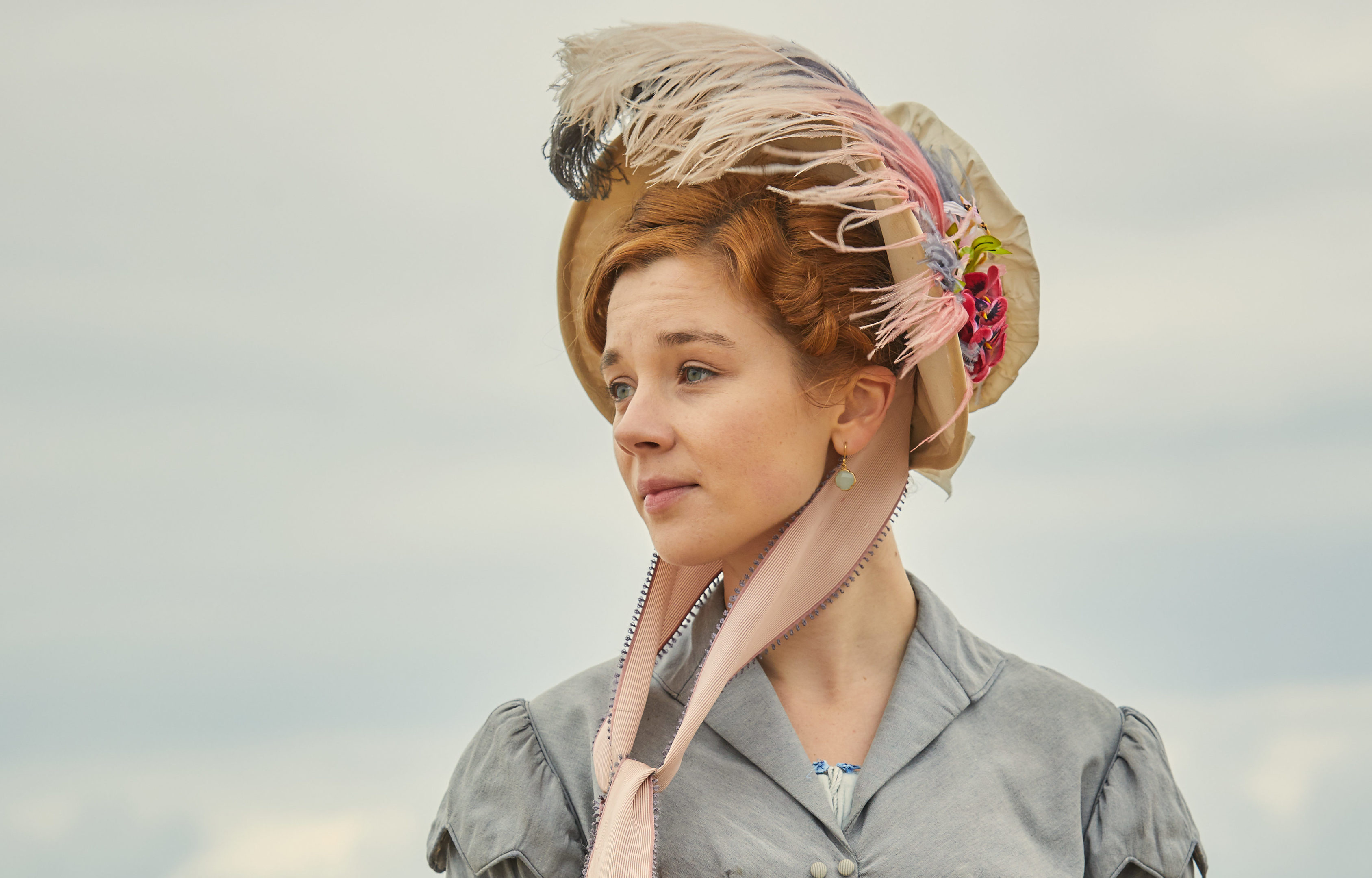 Claudia Jessie as Amelia Sedley in Vanity Fair (ITV)