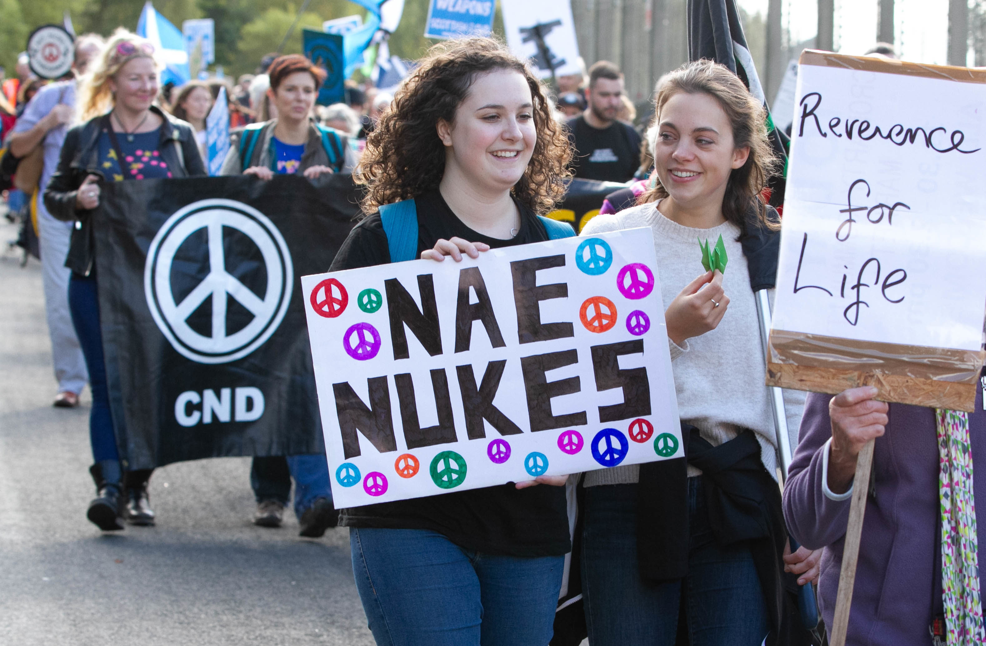 Nae Nukes demo at Faslane Navel Base (Chris Austin / DC Thomson)