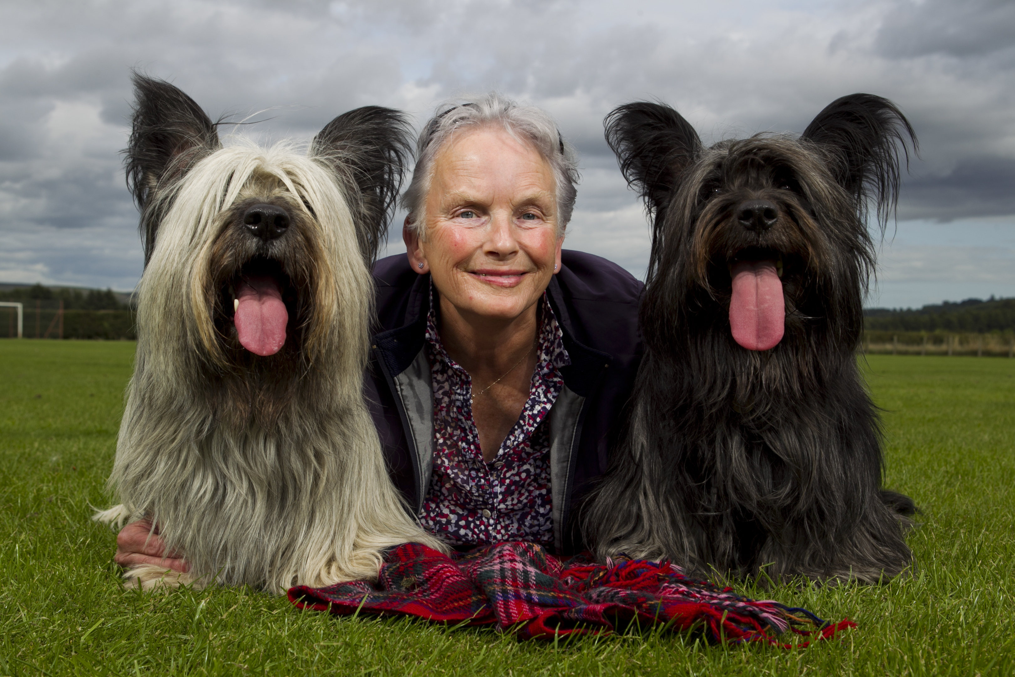 Kate Smith and her Skye Terrier dogs, Makky (left) and Storra (Andrew Cawley / DC Thomson)