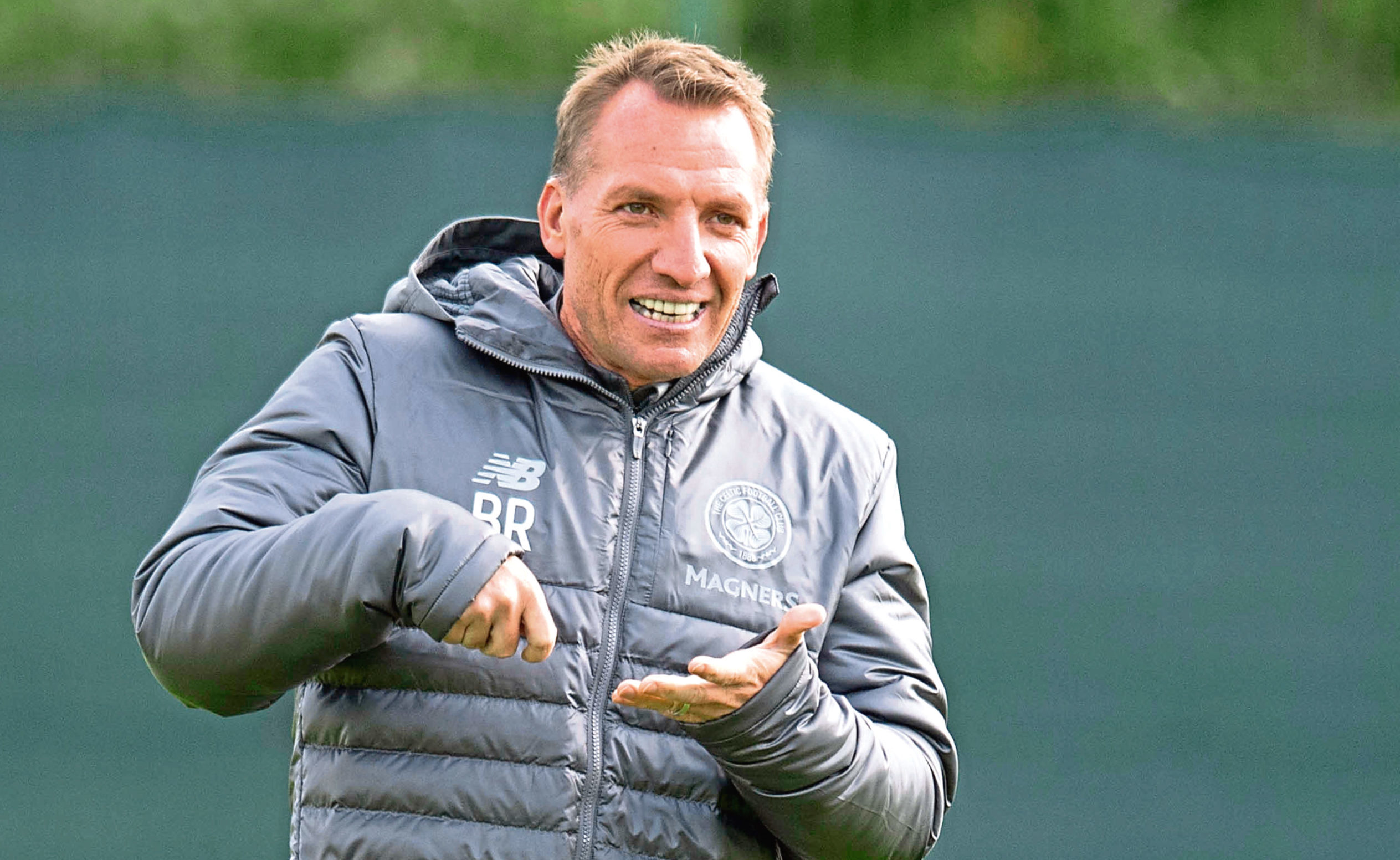Celtic manager Brendan Rodgers at training (SNS Group)