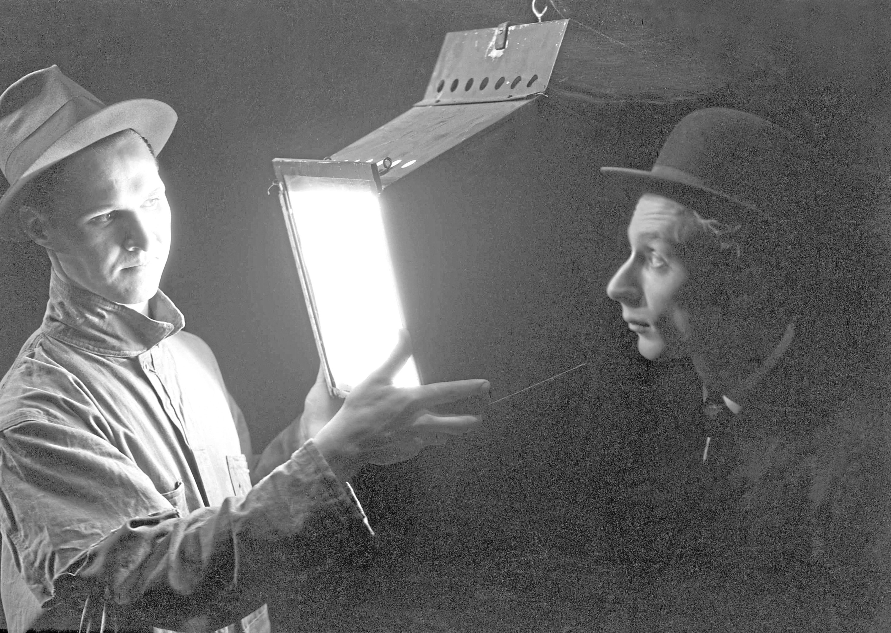 Lights, camera and action for Norman Lloyd, right, in the Hollywood heyday