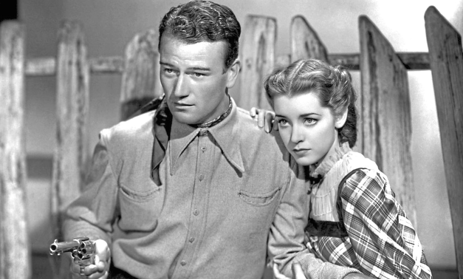 The fresh-faced duo of Marsha Hunt and John Wayne exhibited real chemistry in Born To The West, back in 1937.