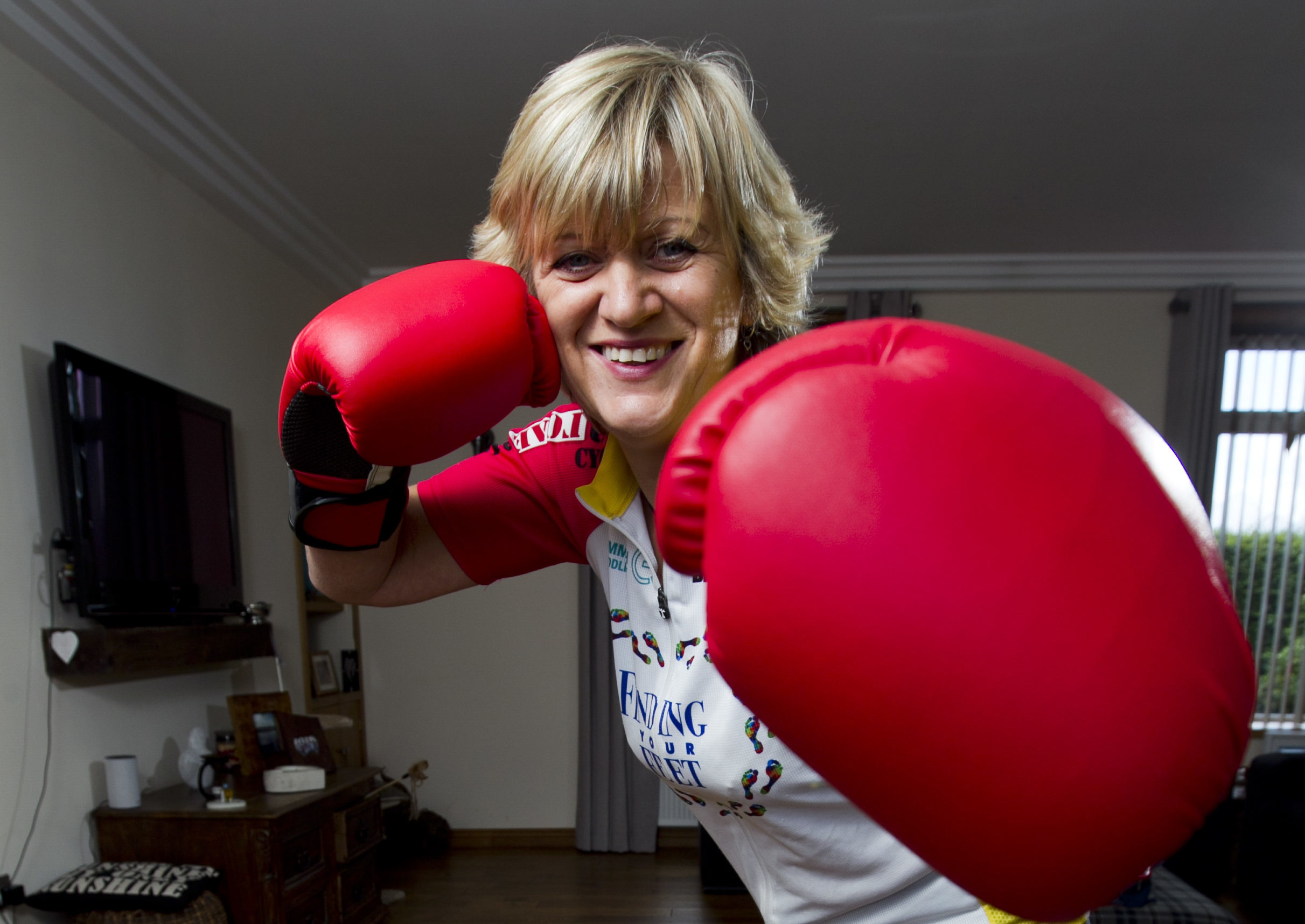 Double amputee Corinne Hutton is going to be climbing Mount Kilimanjaro raising money for her charity, Finding Your Feet. She will need to use boxing gloves to help her crawl up parts of the climb. (Andrew Cawley)