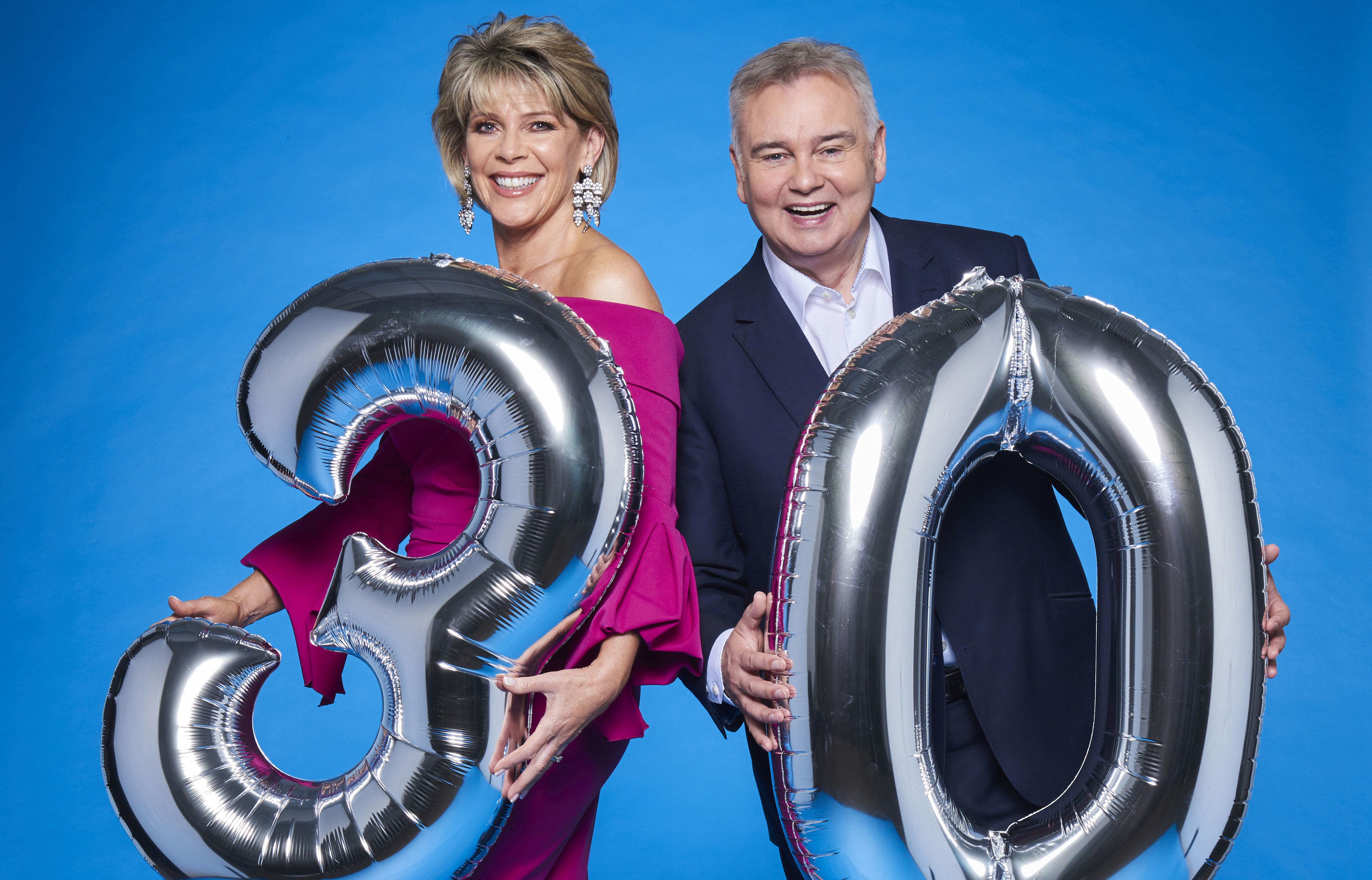 Eamonn Holmes and Ruth Langford celebrate 30 years of This Morning (ITV / Ken McKay)