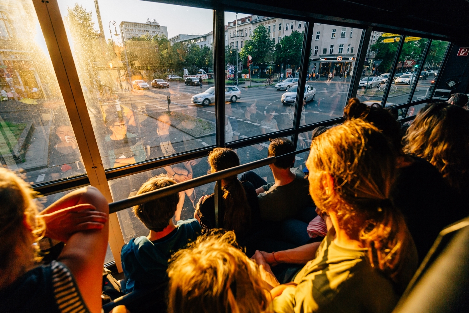 Audiences are driven around Paisley looking out of a huge truck window as part of the show. (Andr Wunstorf).