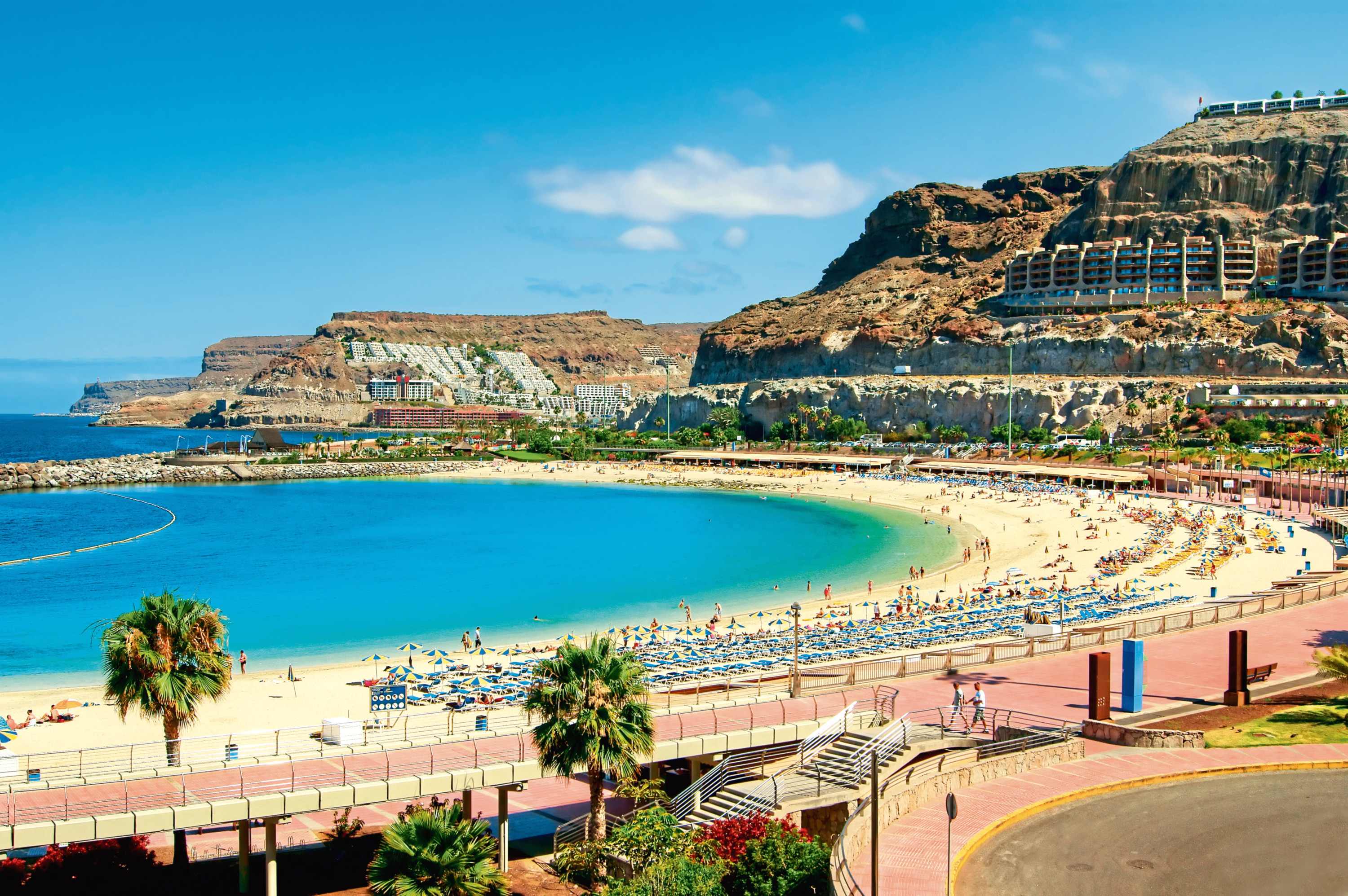 View over Amadores beach on Gran Canaria