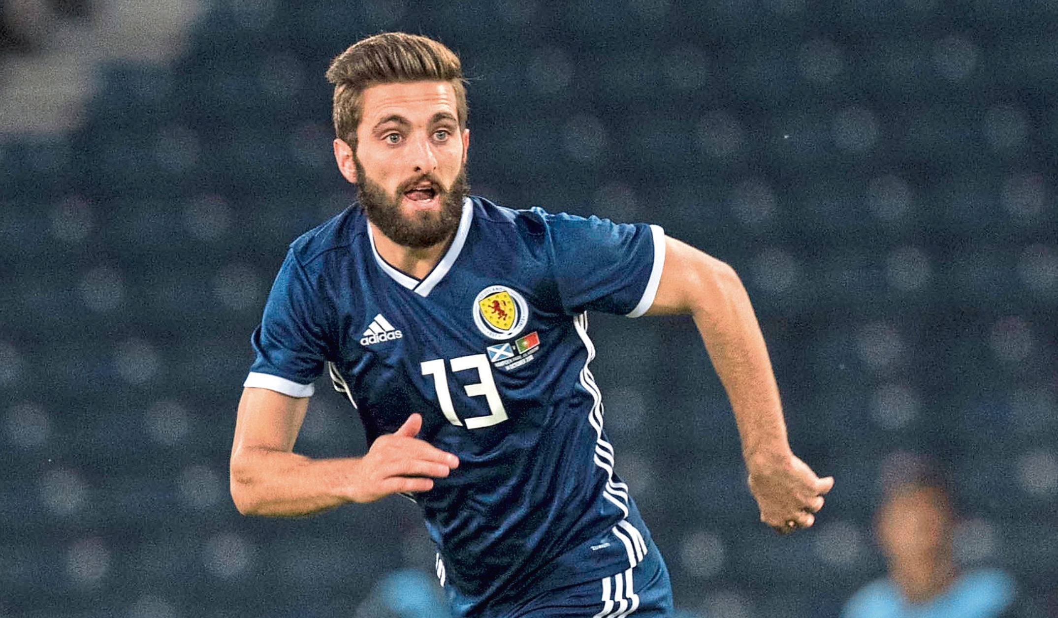 Graeme Shinnie in action for Scotland (SNS Group)
