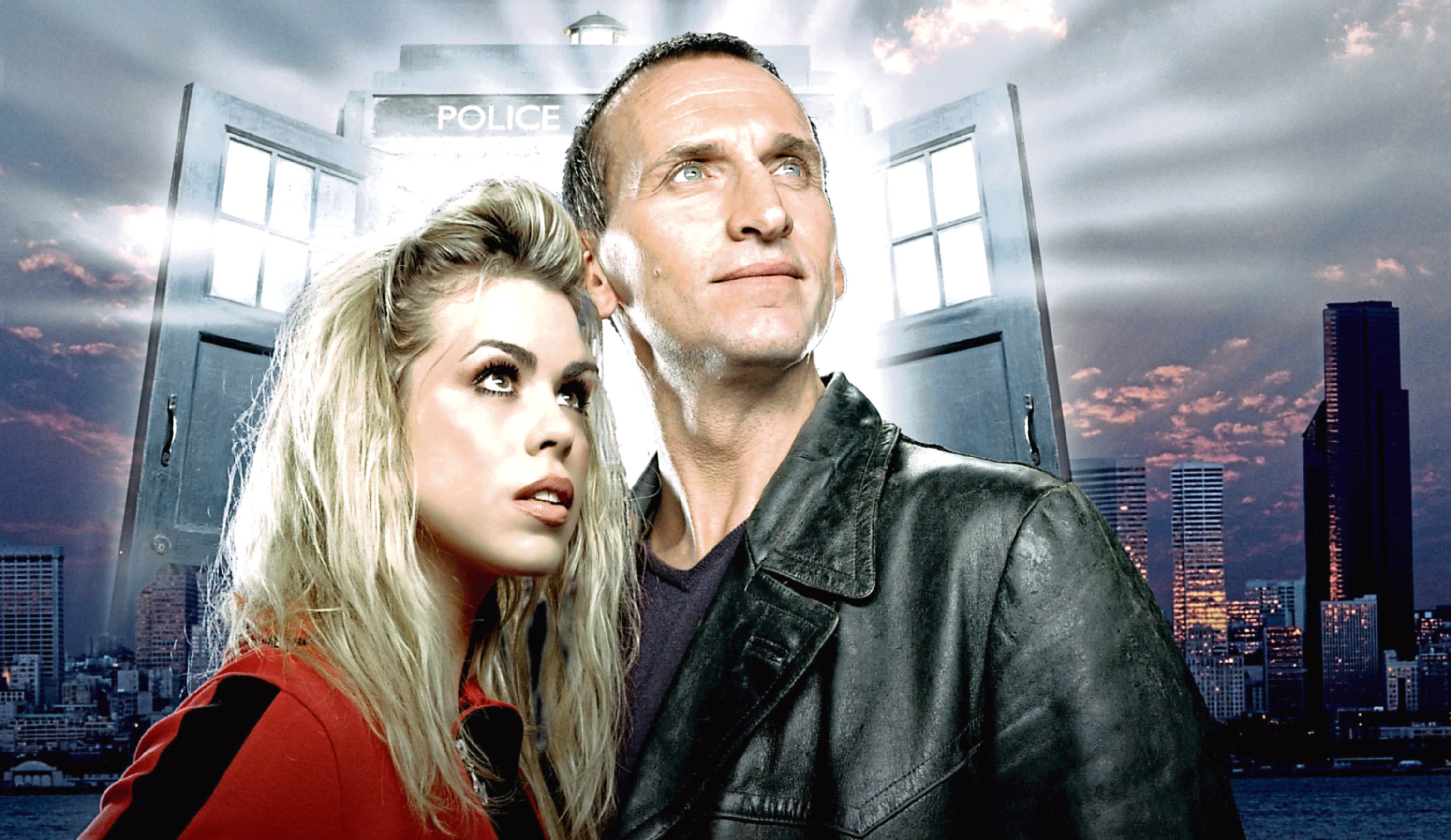 Christopher Eccleston and Billie Piper in the first of the rebooted Doctor Who series