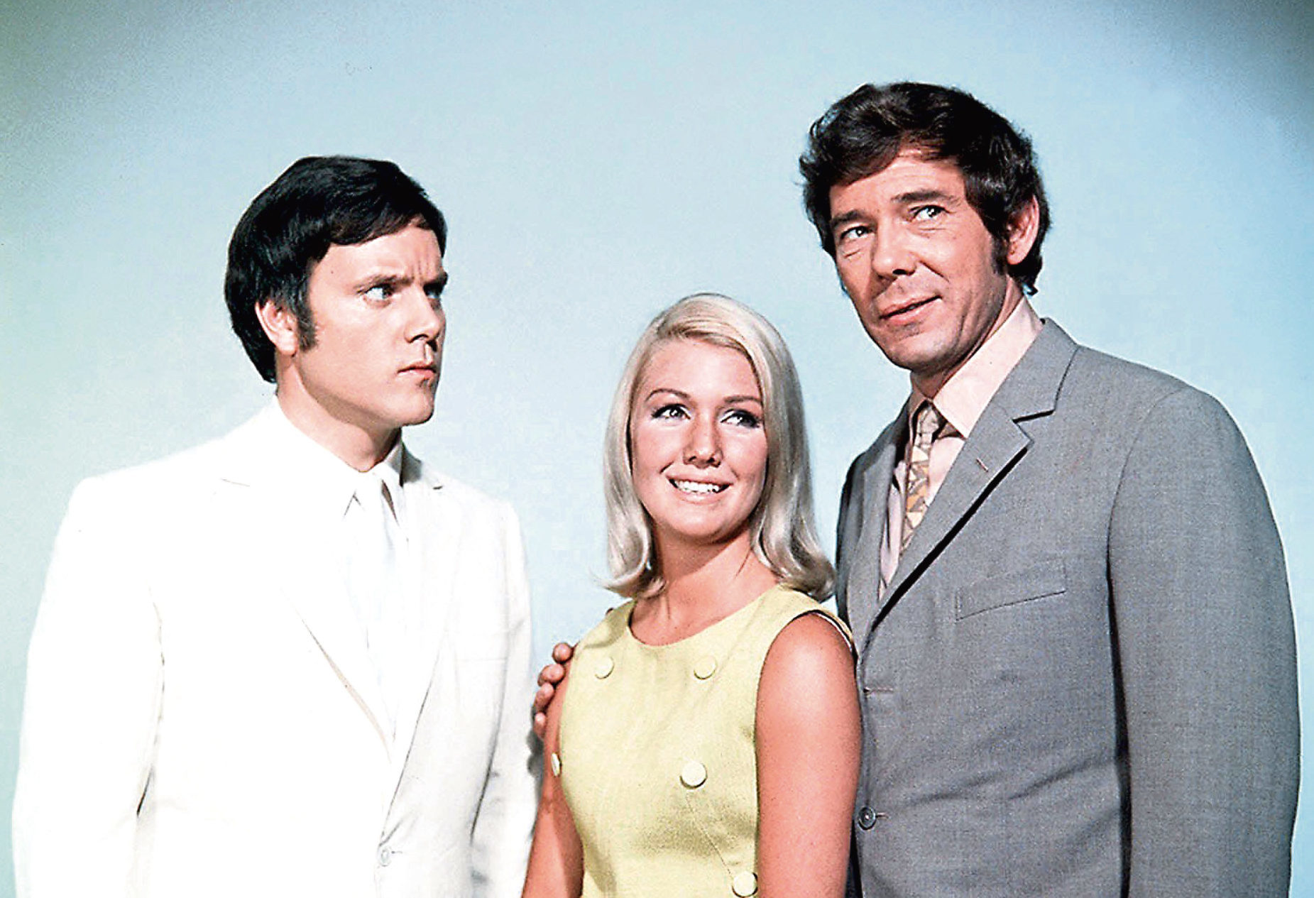 Annette with her co-stars Kenneth Cope and Mike Pratt (ITV)