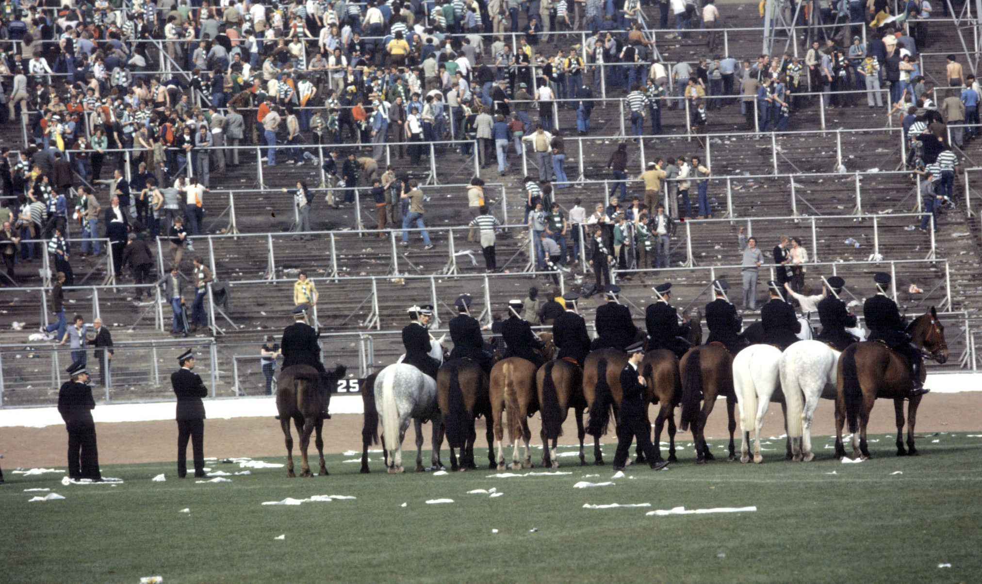 The 1980 Scottish Cup Final was marred by rioting after the match