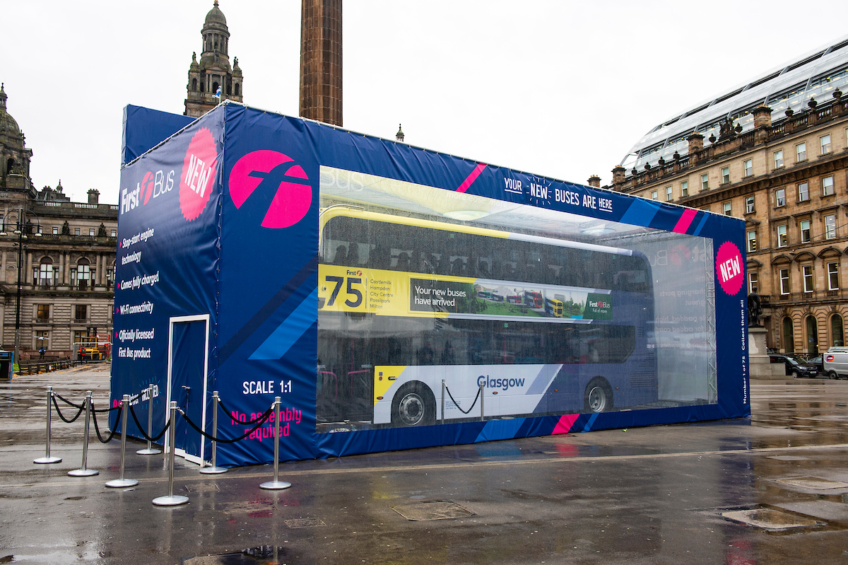 The launch of a new fleet of eco friendly buses at George Square (Lenny Warren / Warren Media)