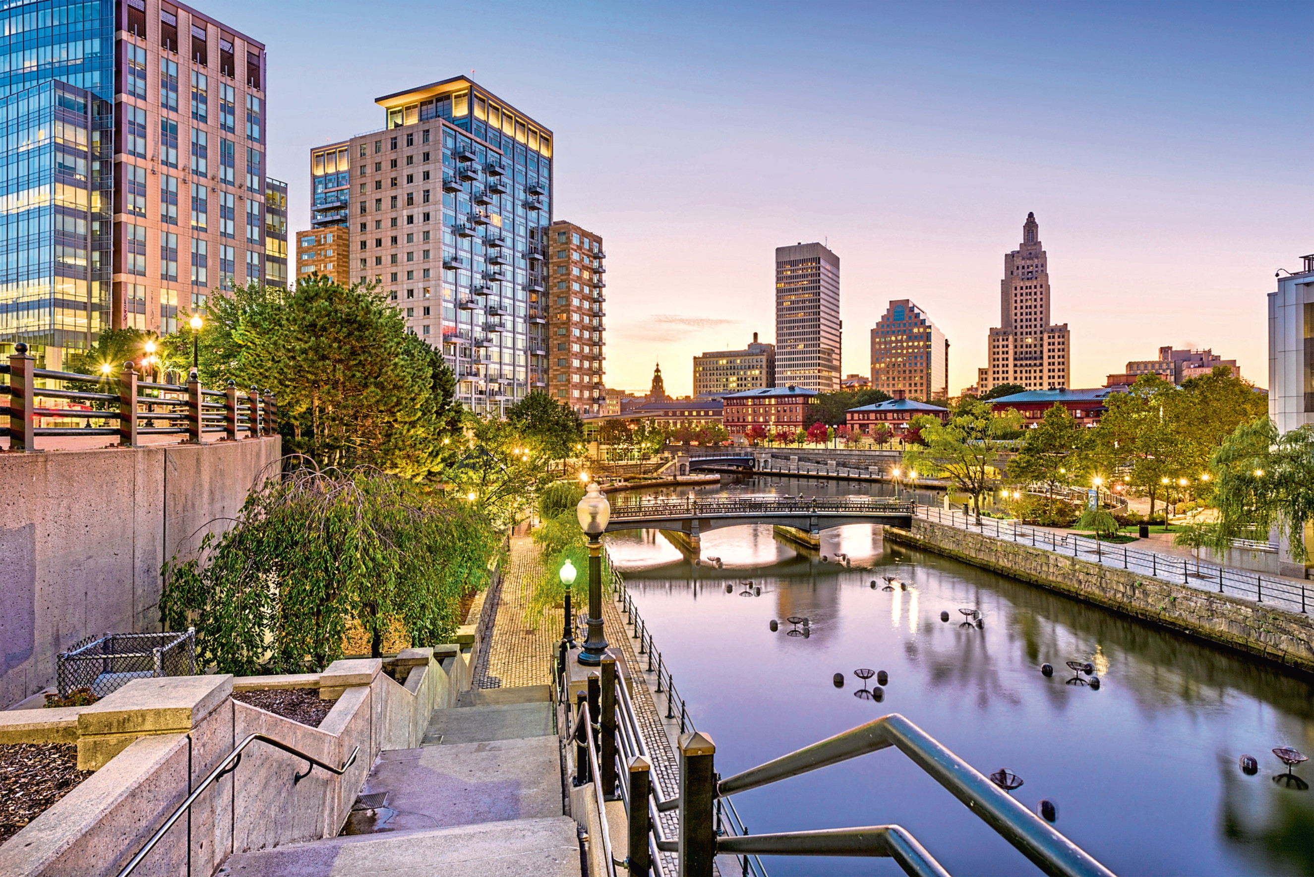 Riverside in Providence, capital of Rhode Island, where Catriona spent summer